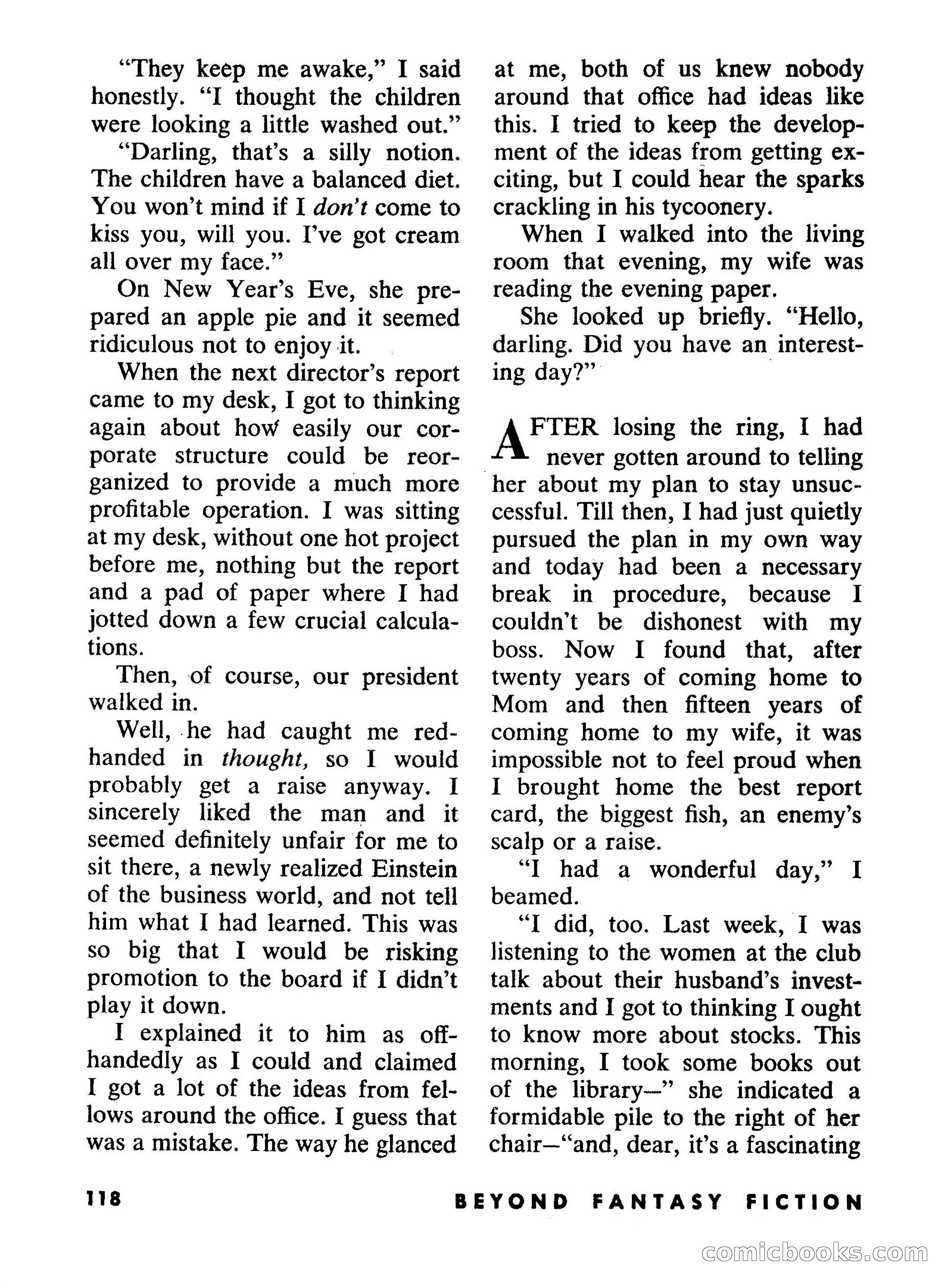 Beyond Fantasy Fiction, September 1954 — page 120 of 132