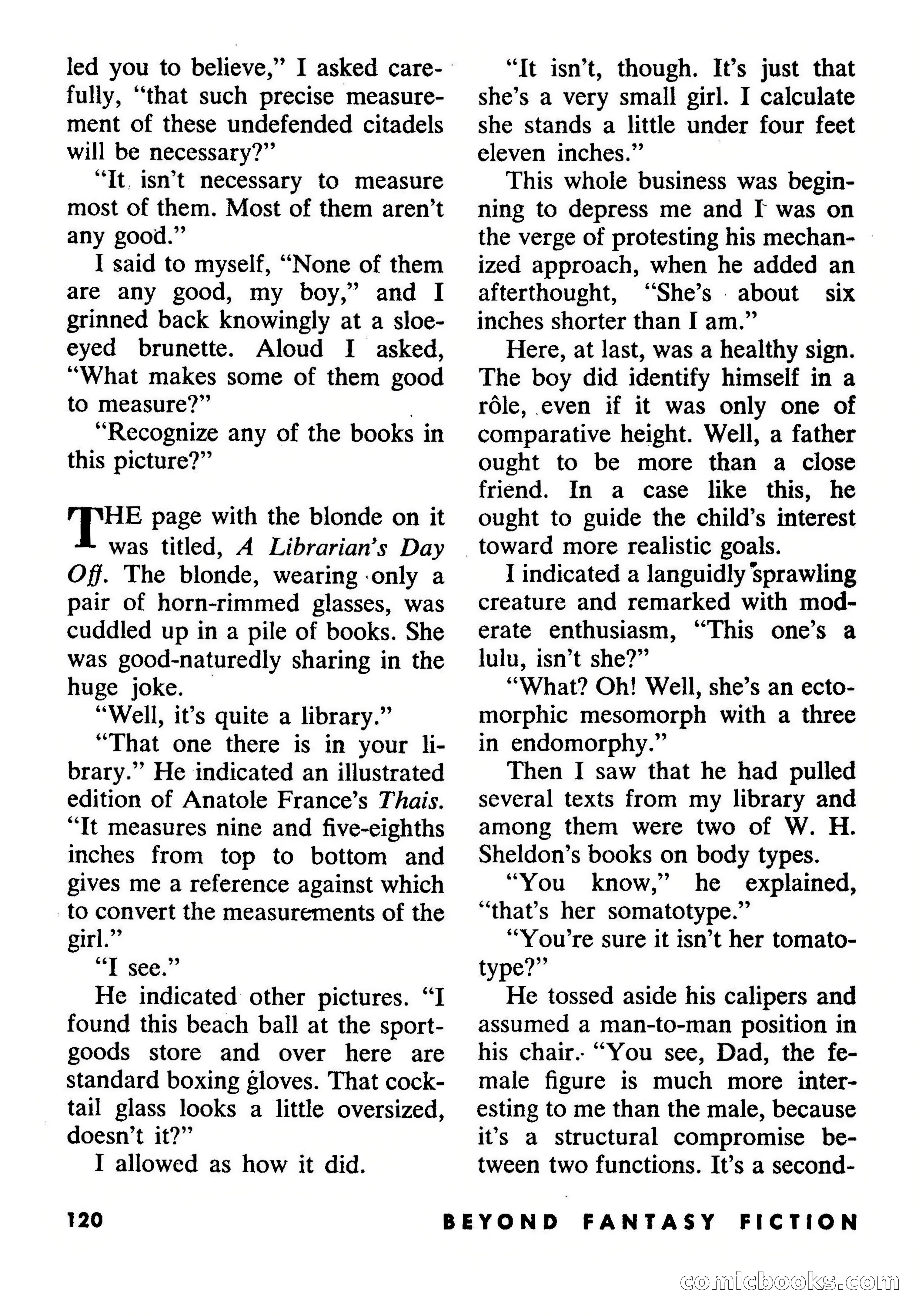 Beyond Fantasy Fiction, September 1954 — page 122 of 132