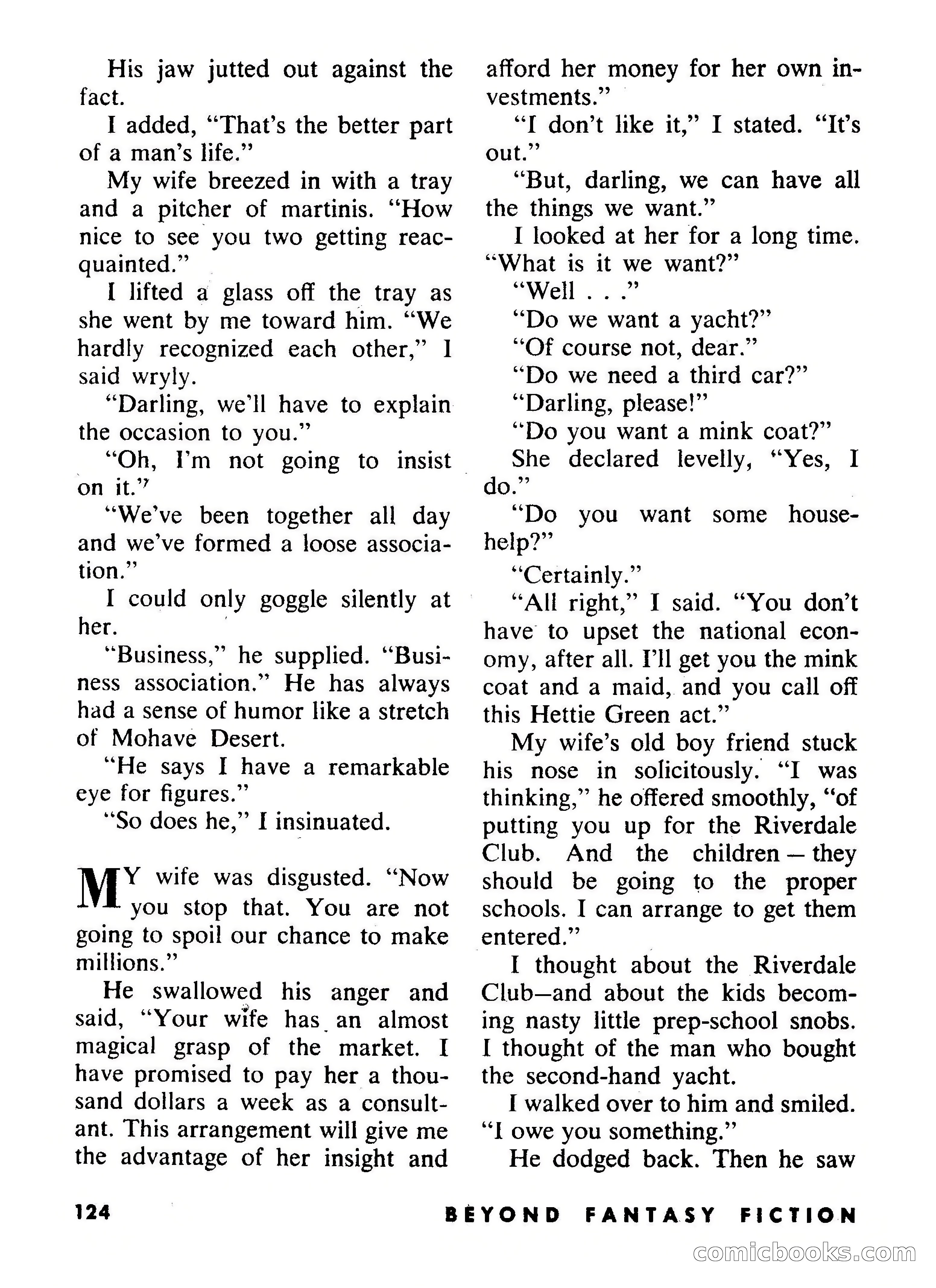 Beyond Fantasy Fiction, September 1954 — page 126 of 132