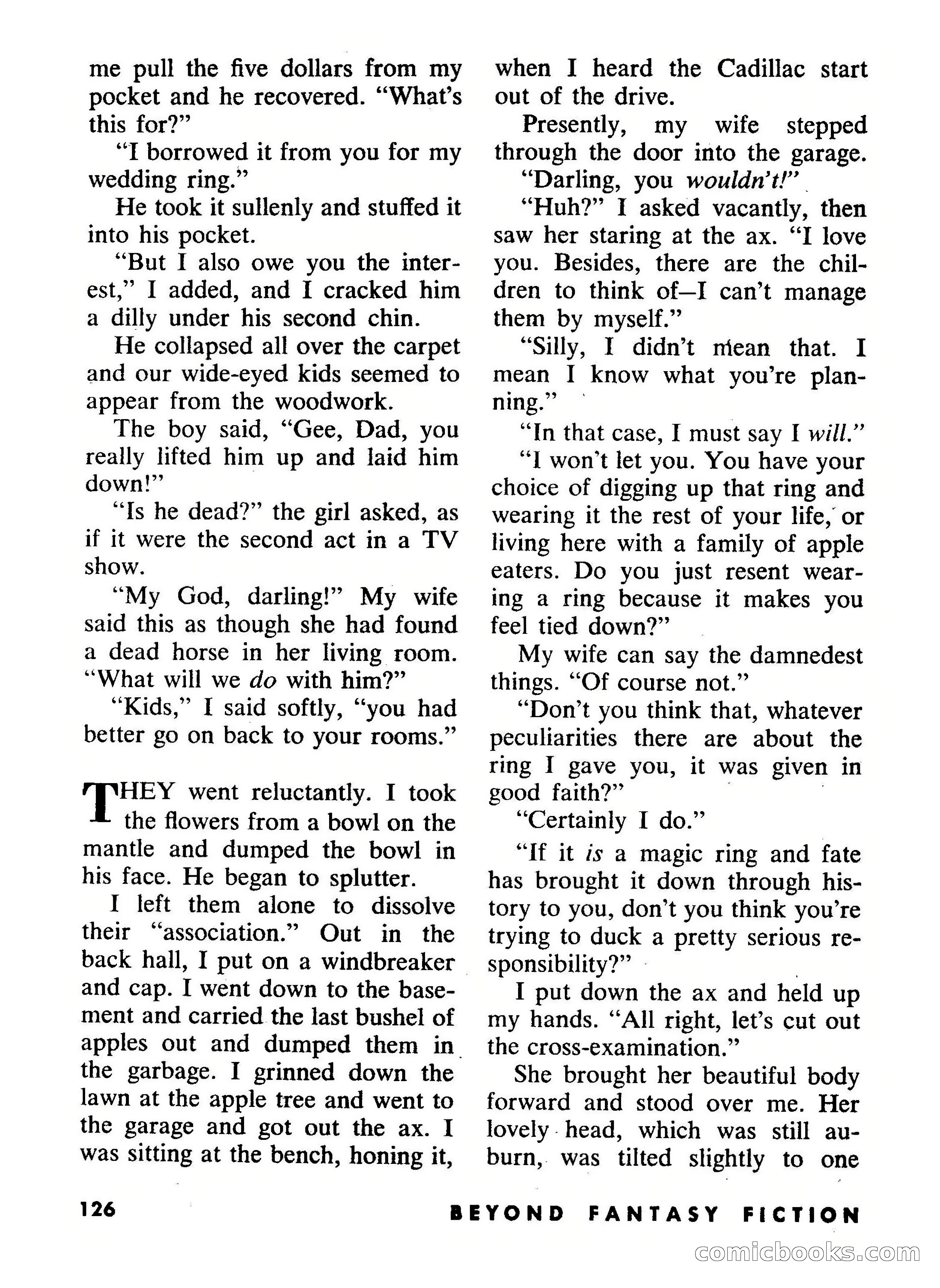 Beyond Fantasy Fiction, September 1954 — page 128 of 132