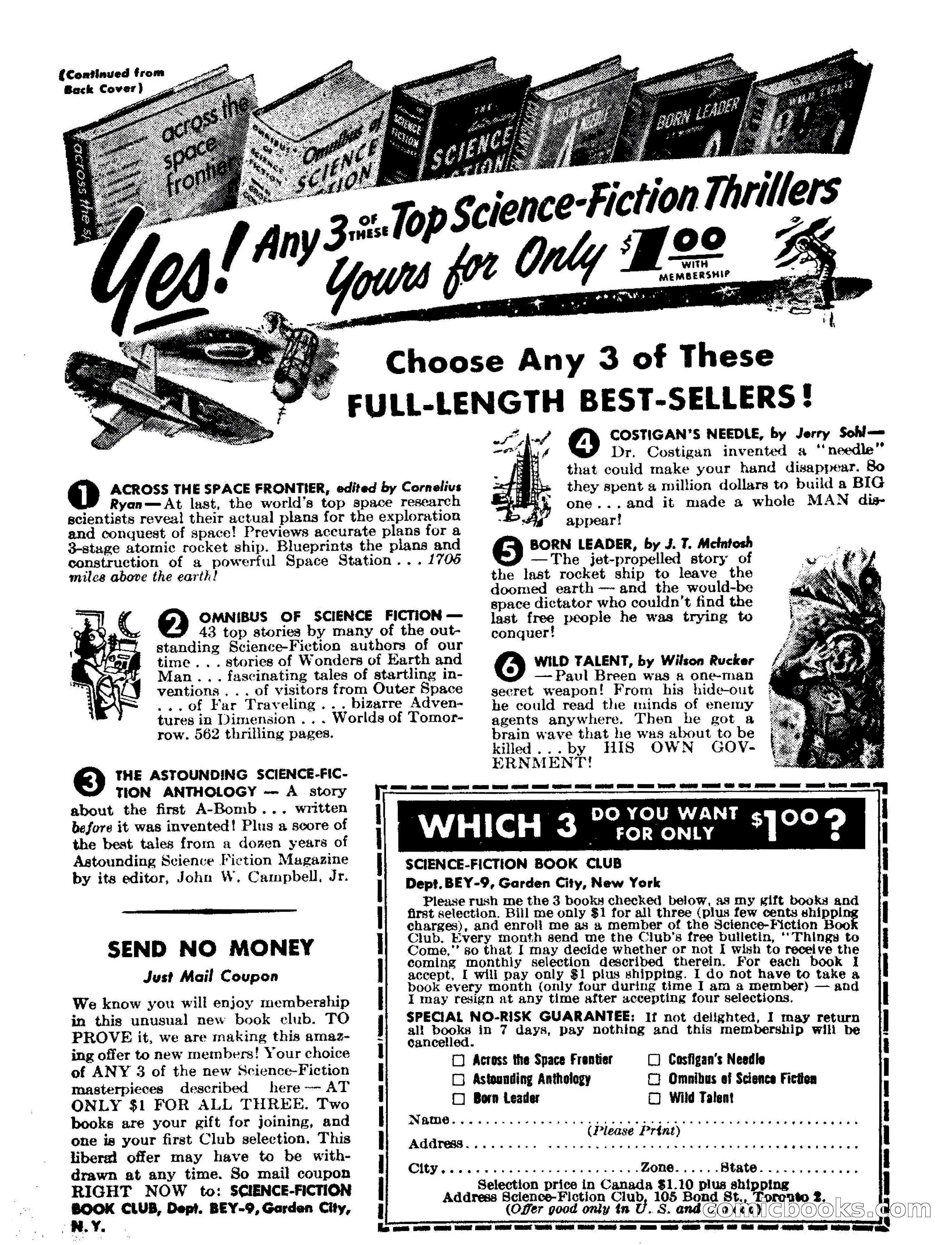 Beyond Fantasy Fiction, September 1954 — page 131 of 132