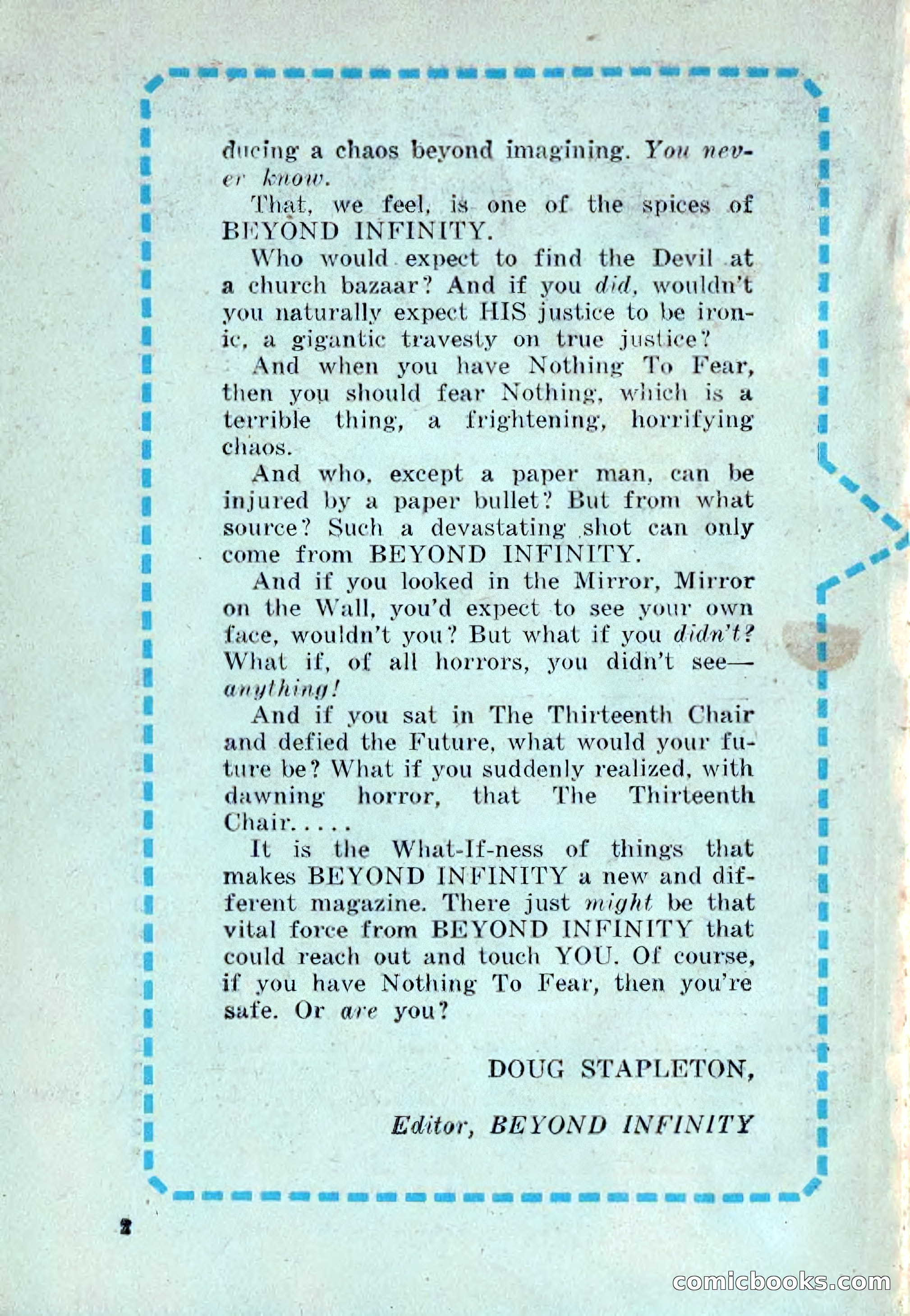 Beyond Infinity, Vol. 1, No. 1 — page 5 of 164