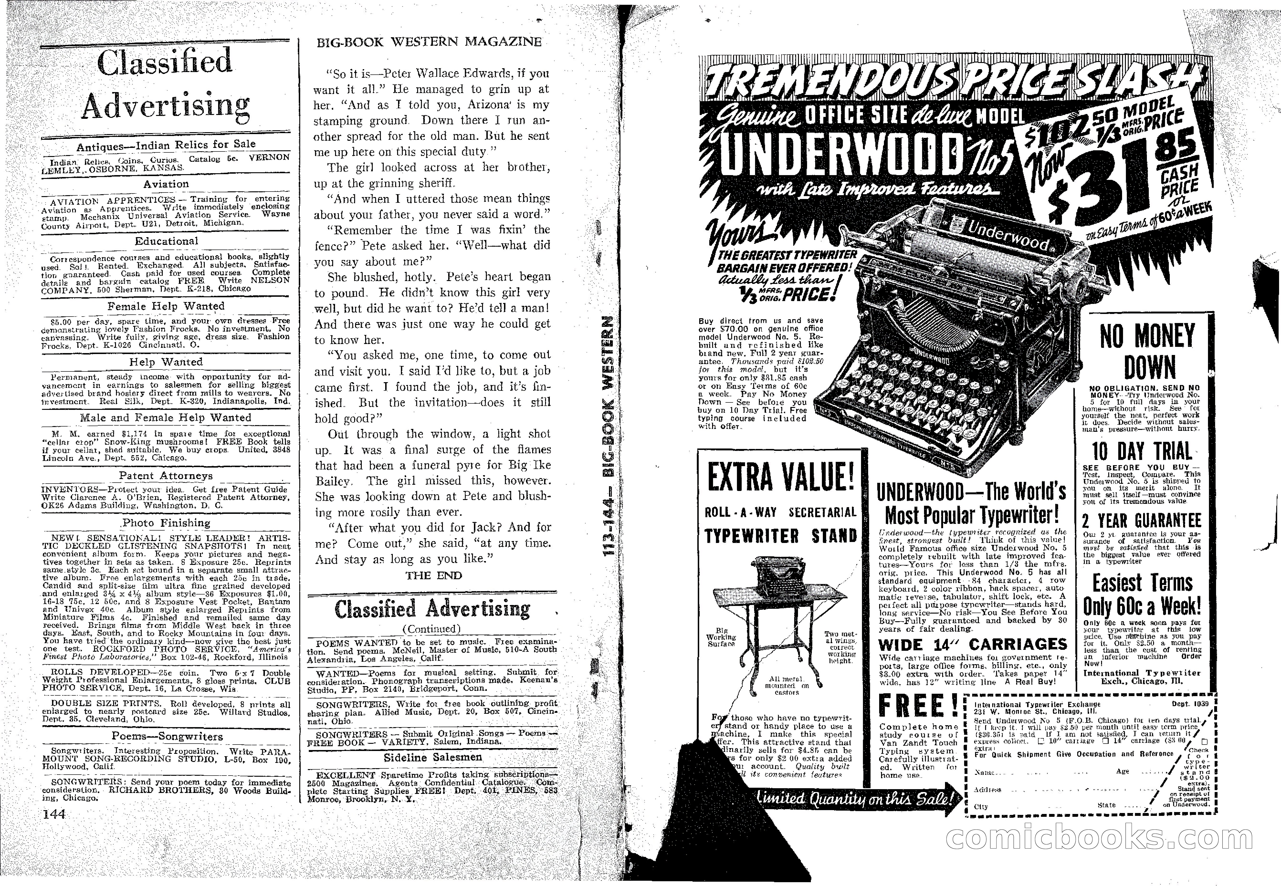 Big Book Western, Vol. 8, No. 3 — page 74 of 74