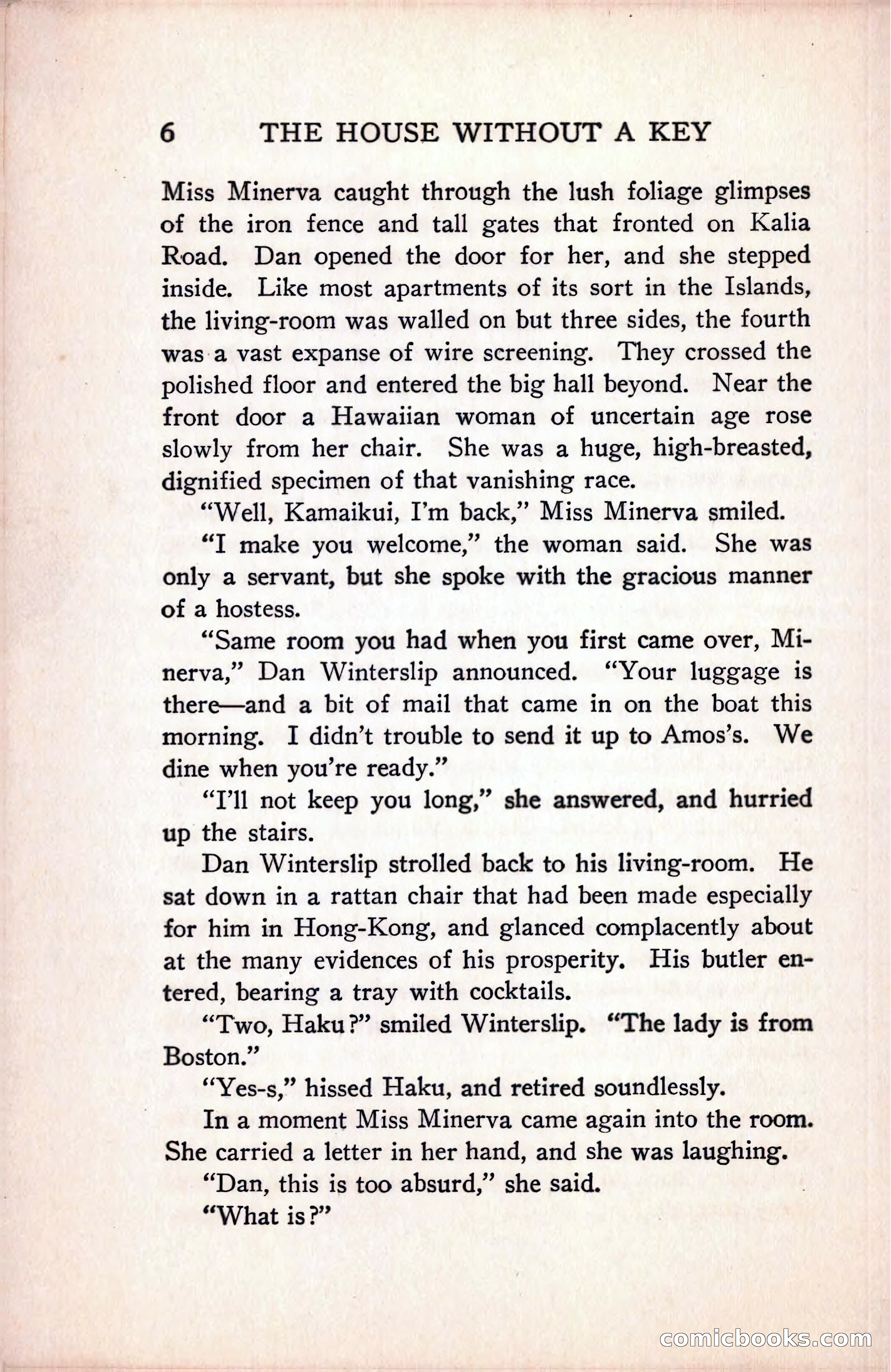 The House Without a Key — page 20 of 339