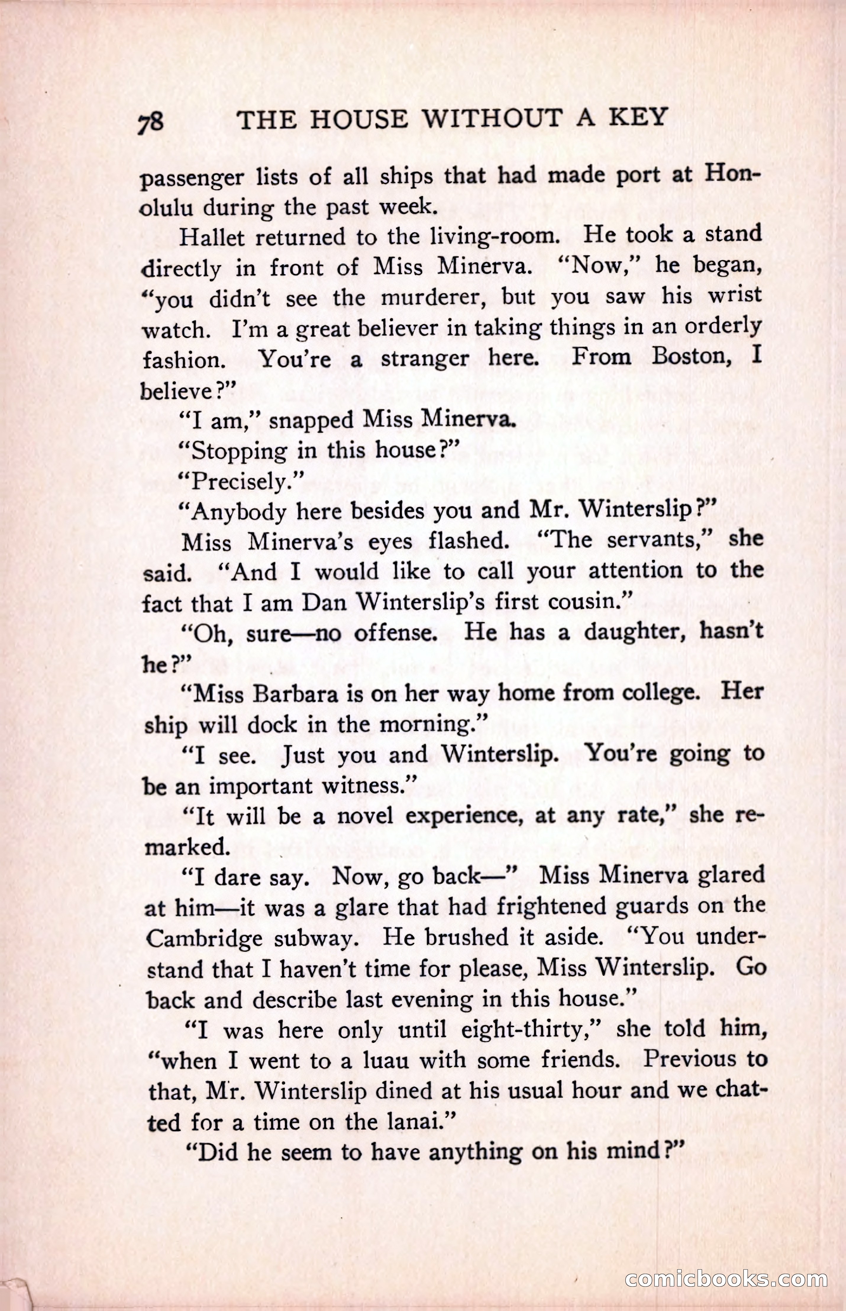The House Without a Key — page 92 of 339