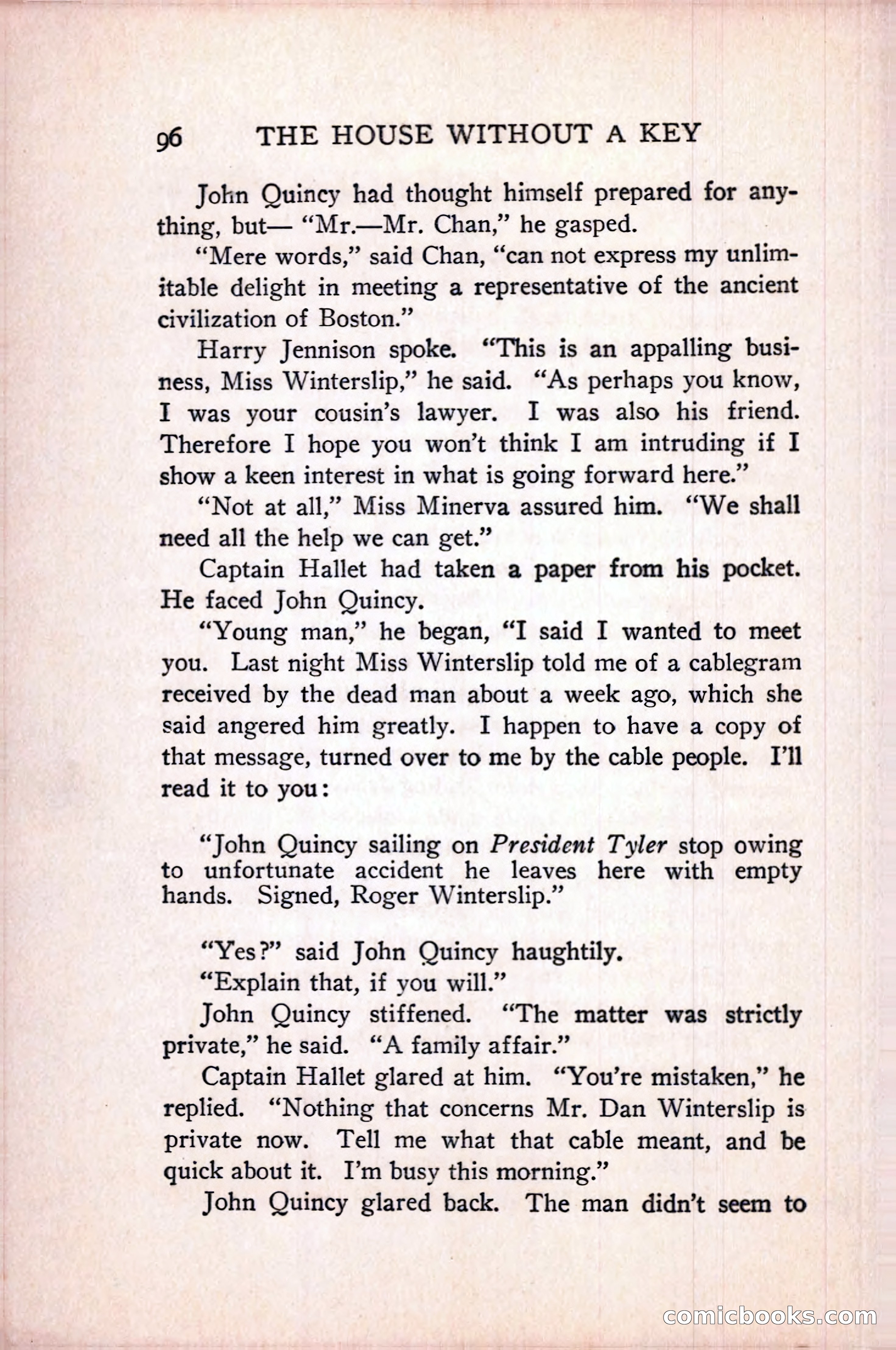 The House Without a Key — page 110 of 339