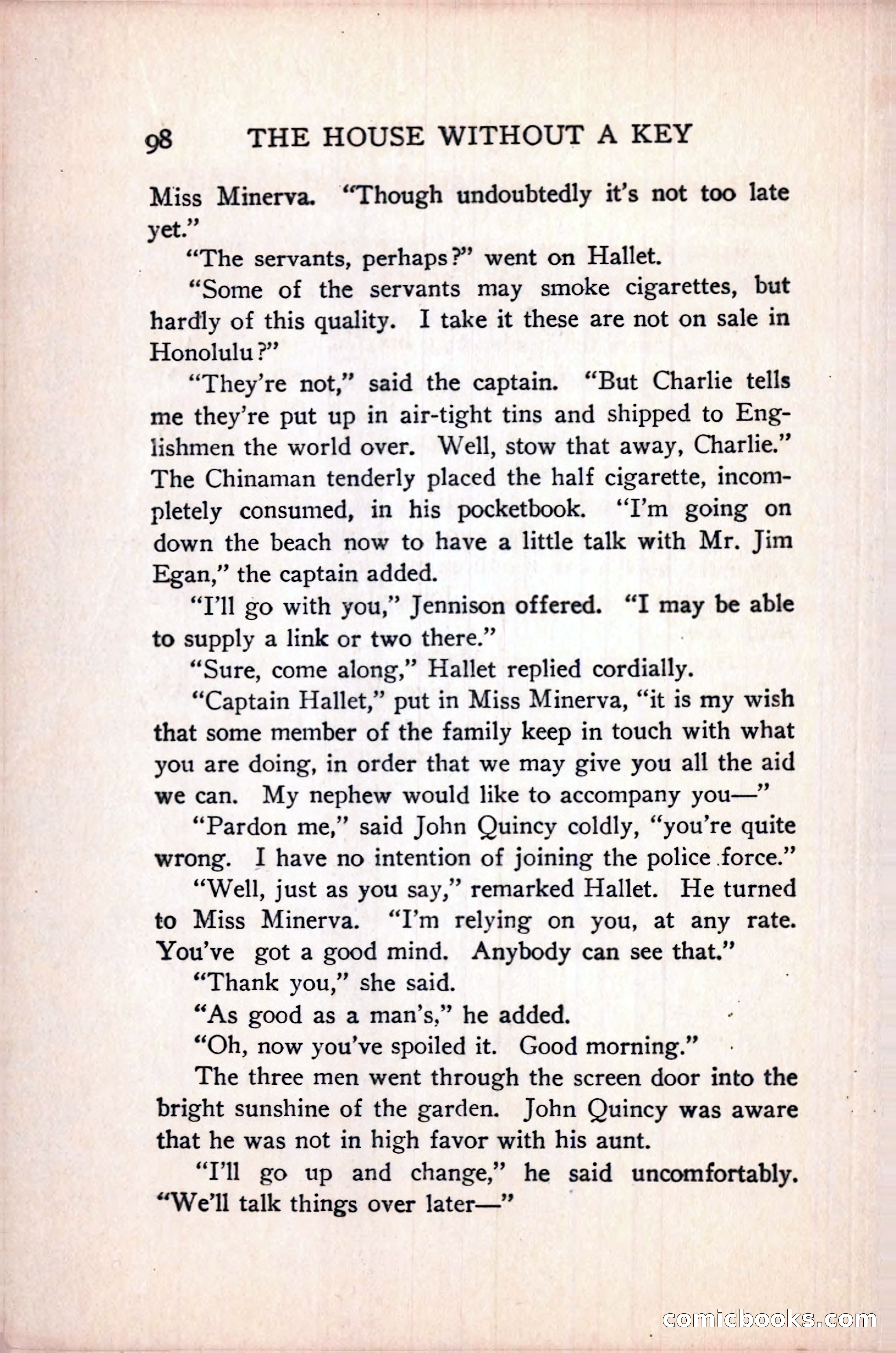 The House Without a Key — page 112 of 339