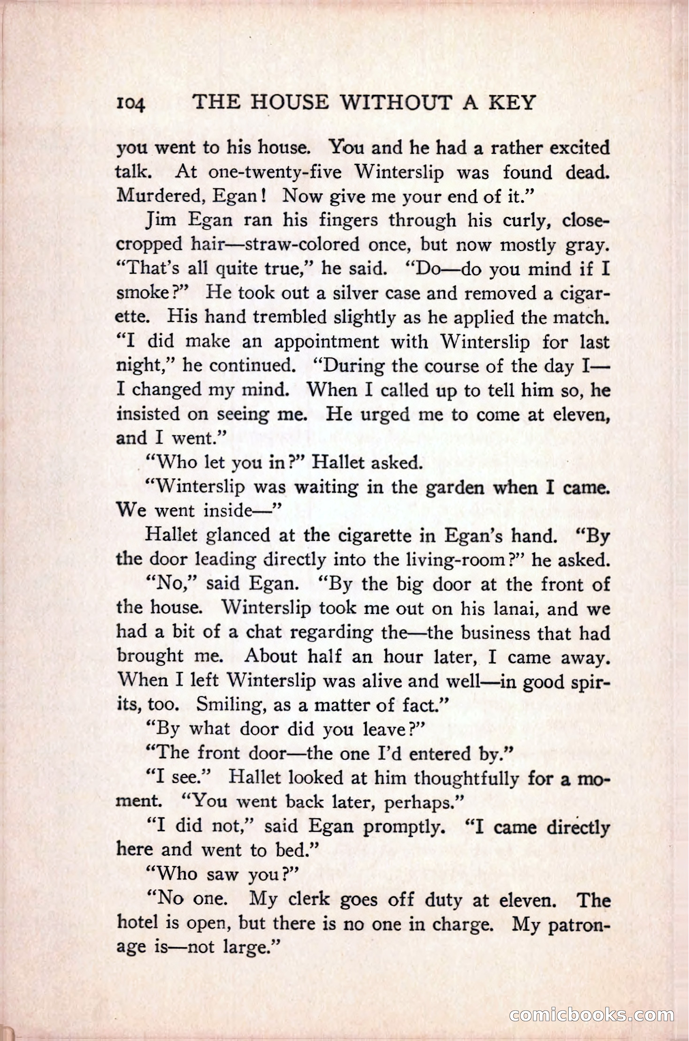 The House Without a Key — page 118 of 339