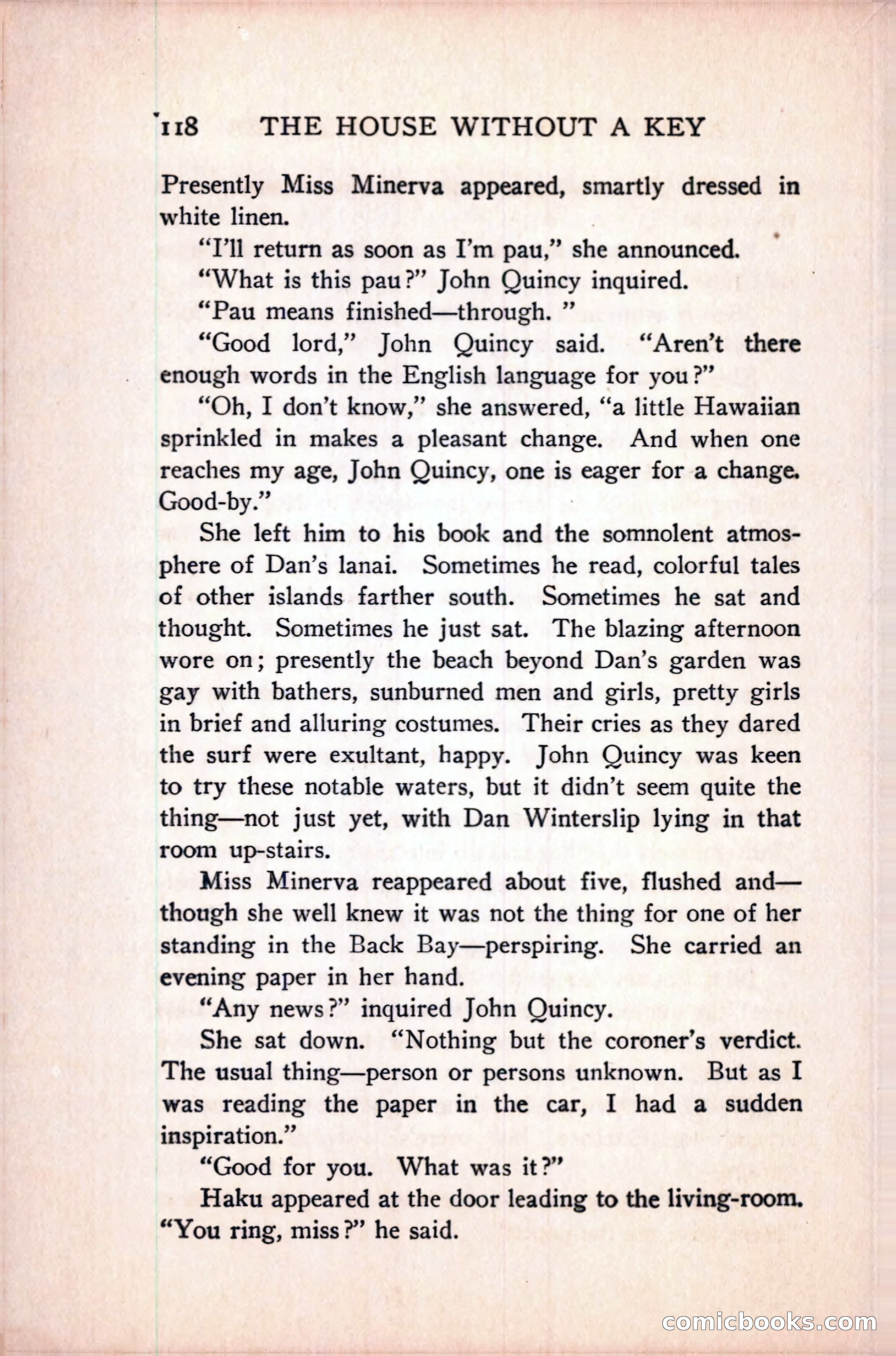 The House Without a Key — page 132 of 339