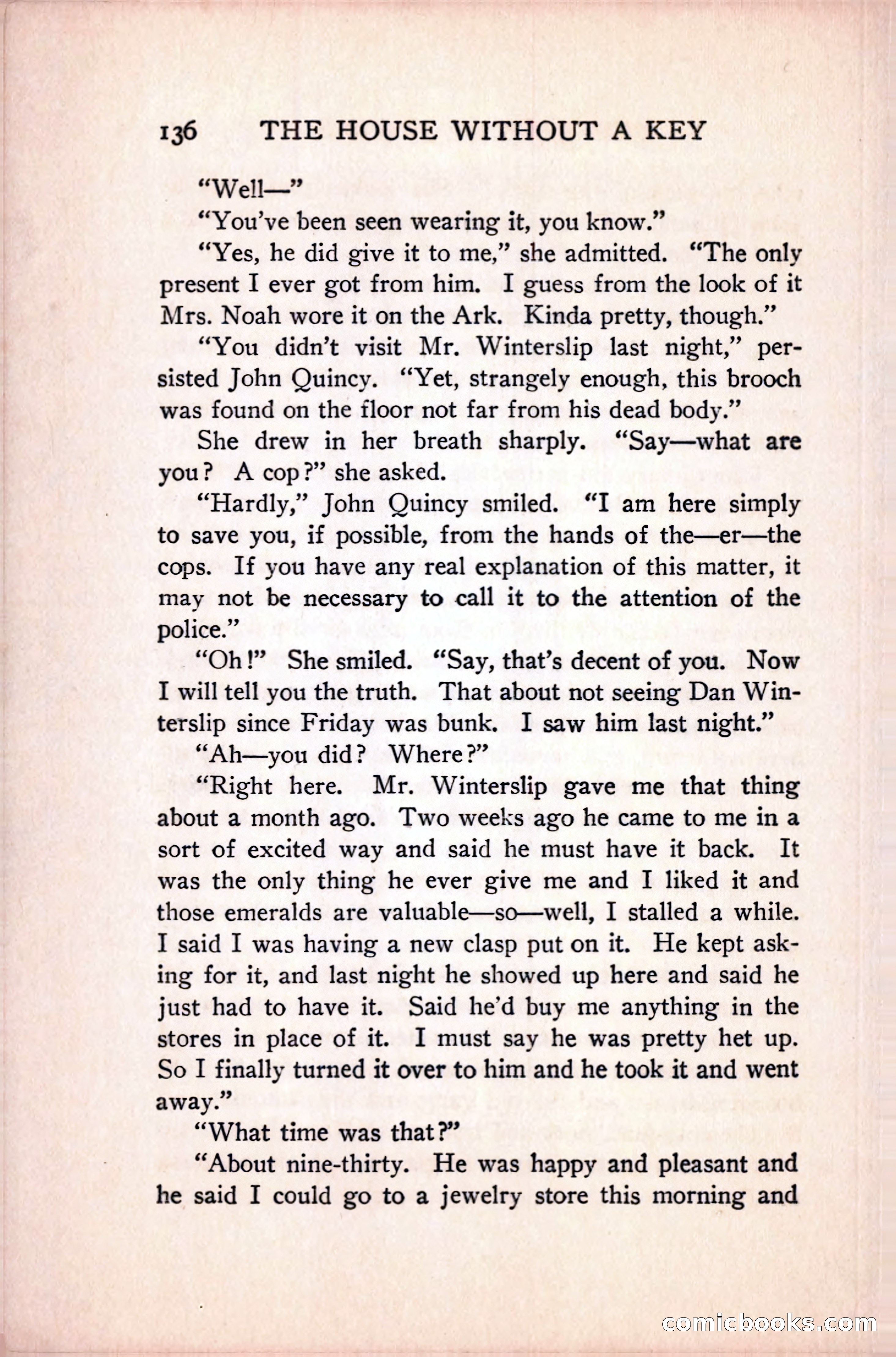 The House Without a Key — page 150 of 339