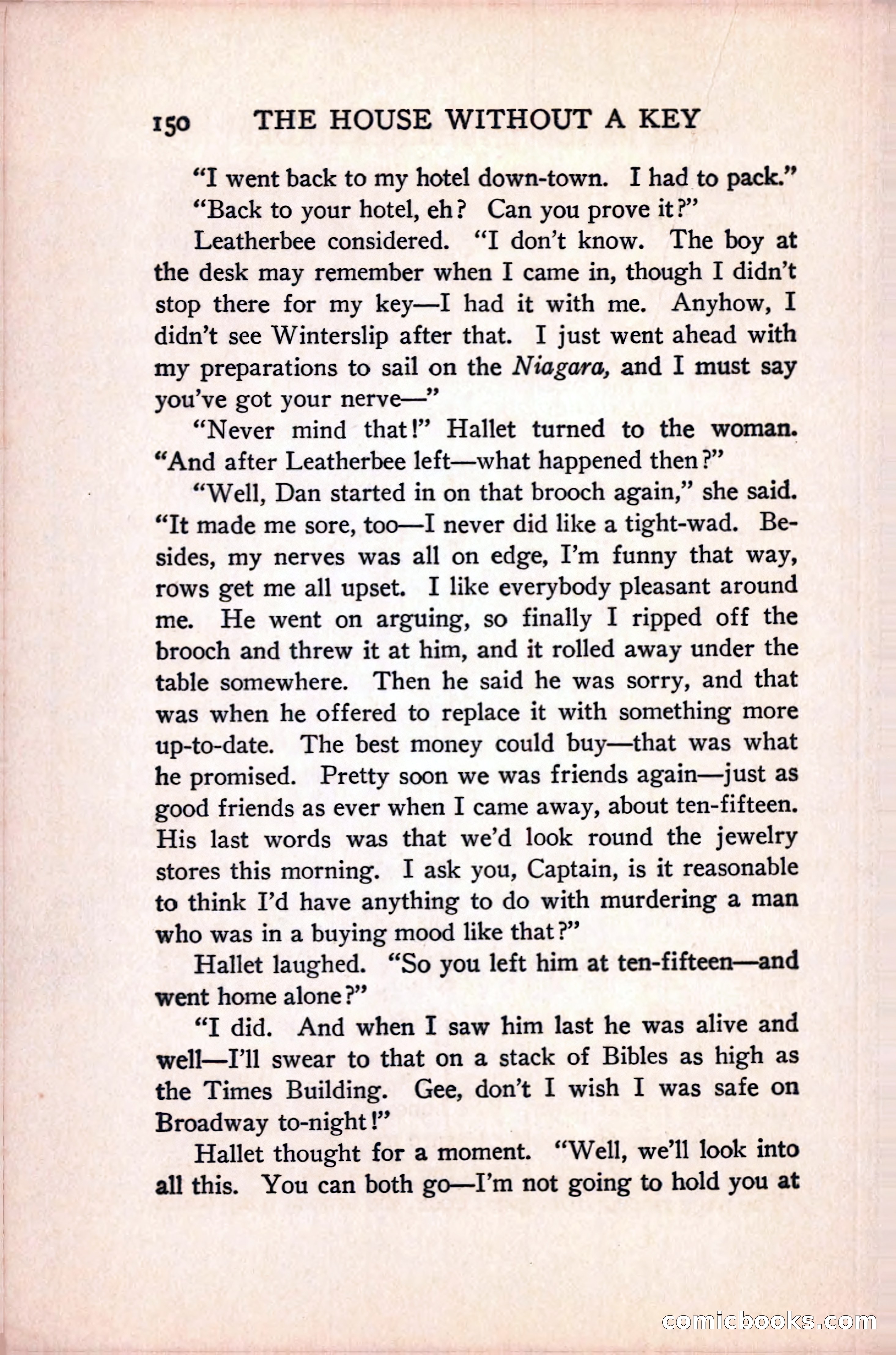The House Without a Key — page 164 of 339