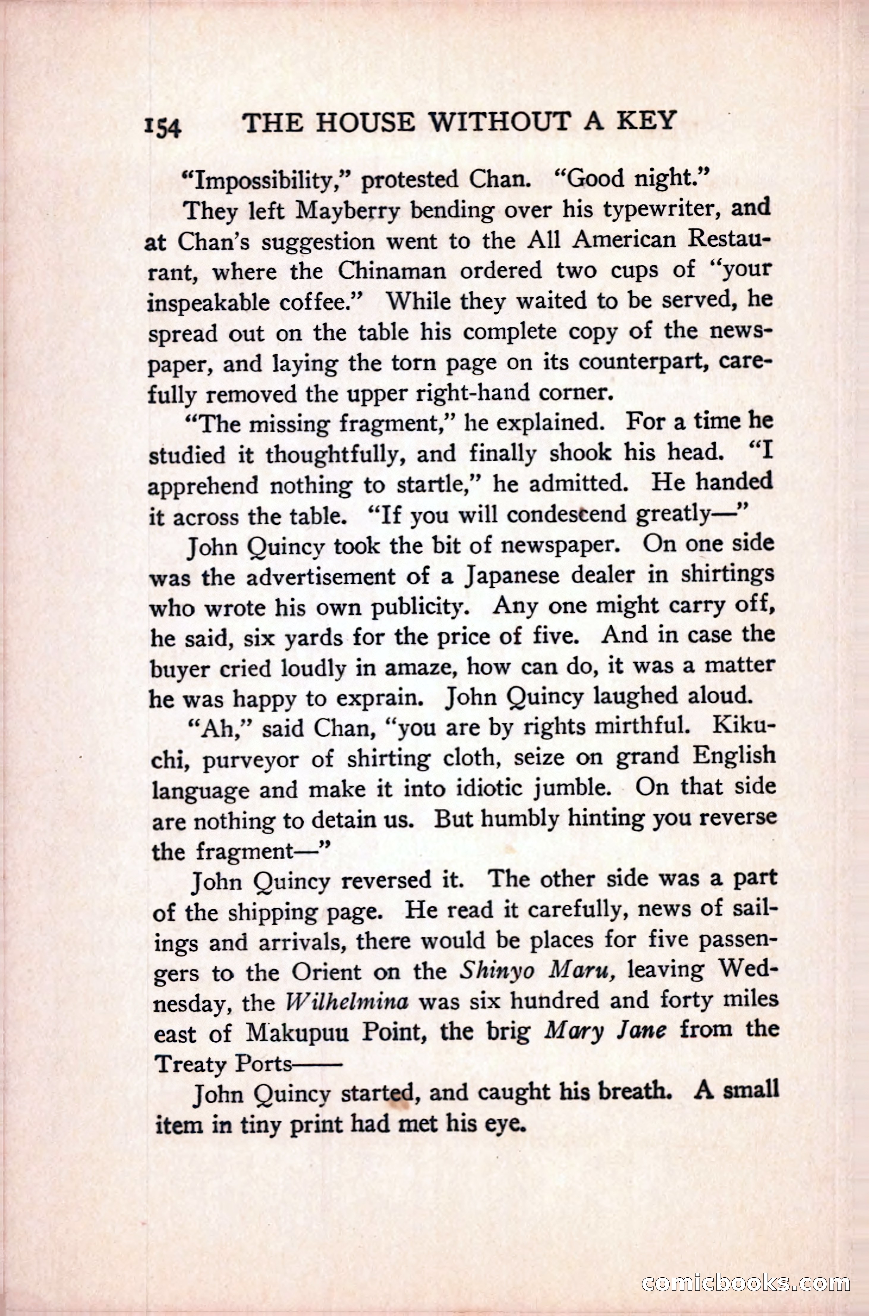 The House Without a Key — page 168 of 339