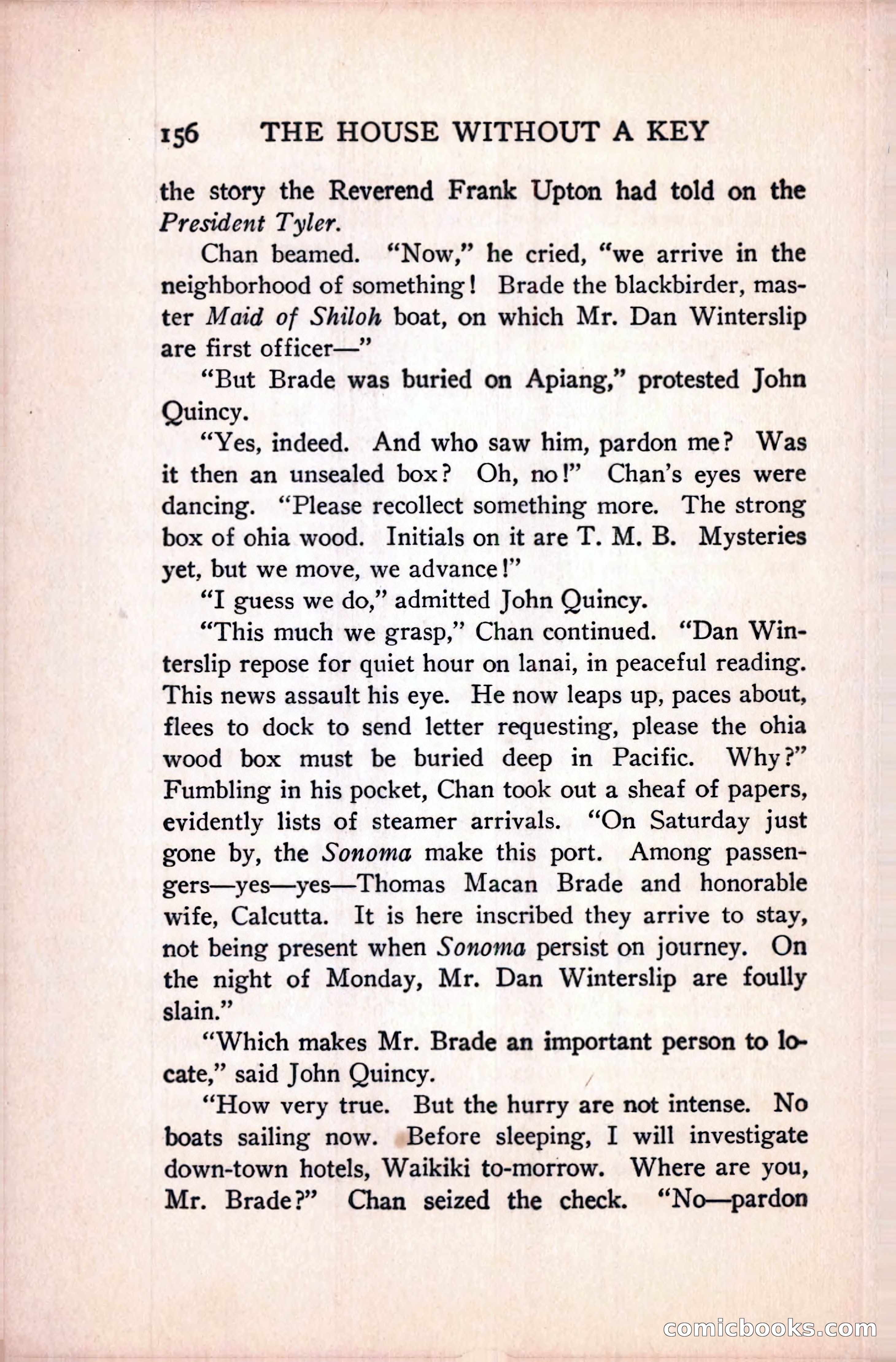 The House Without a Key — page 170 of 339