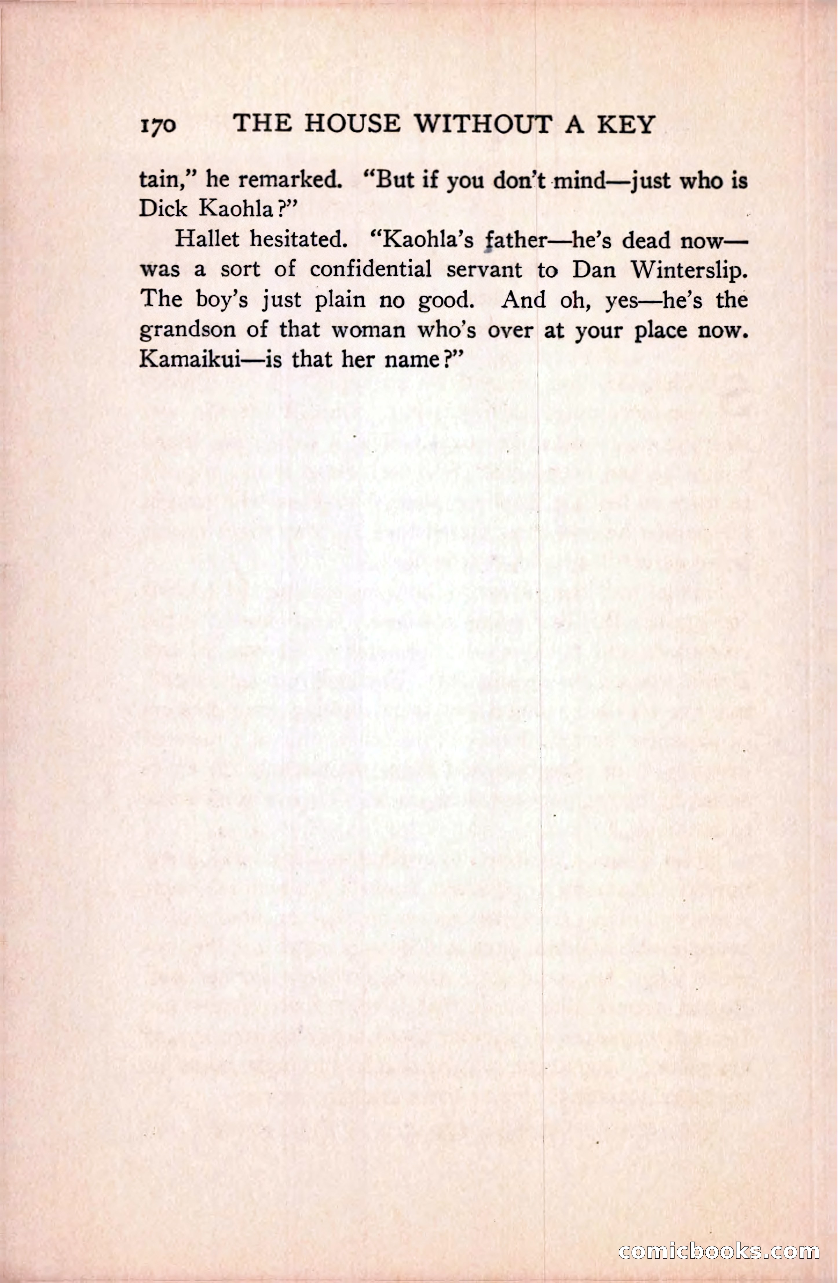 The House Without a Key — page 184 of 339