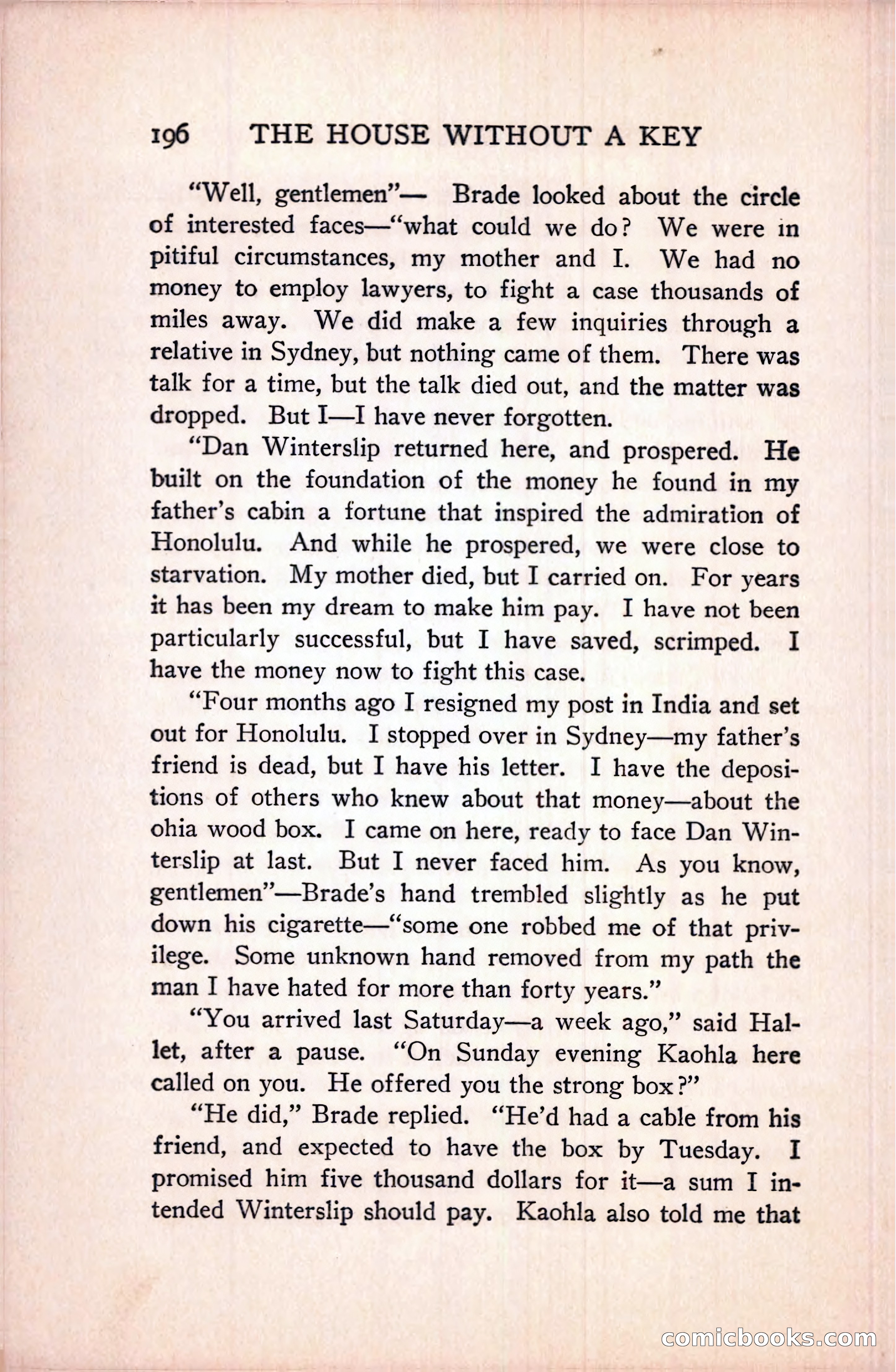The House Without a Key — page 210 of 339