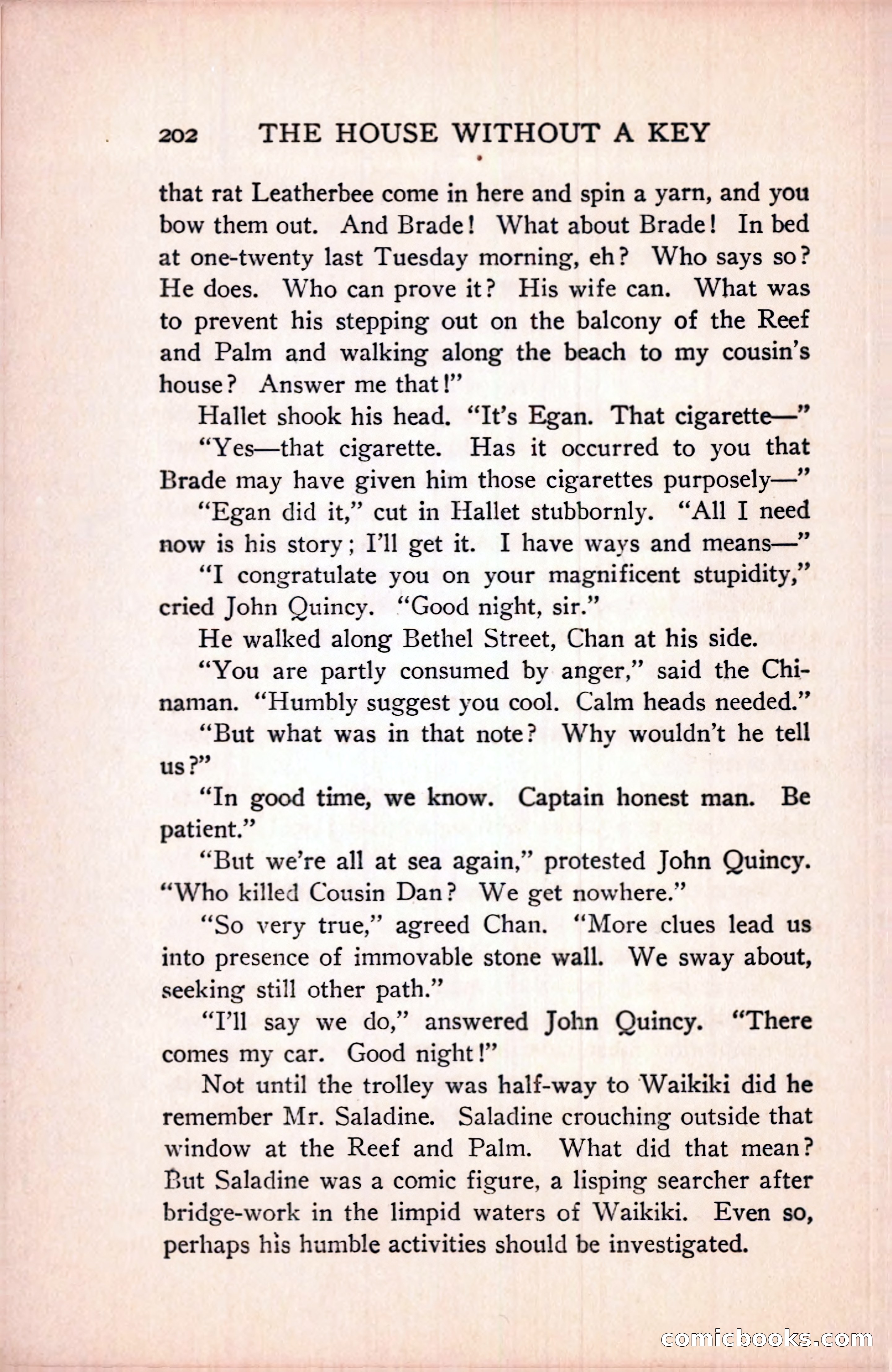 The House Without a Key — page 216 of 339
