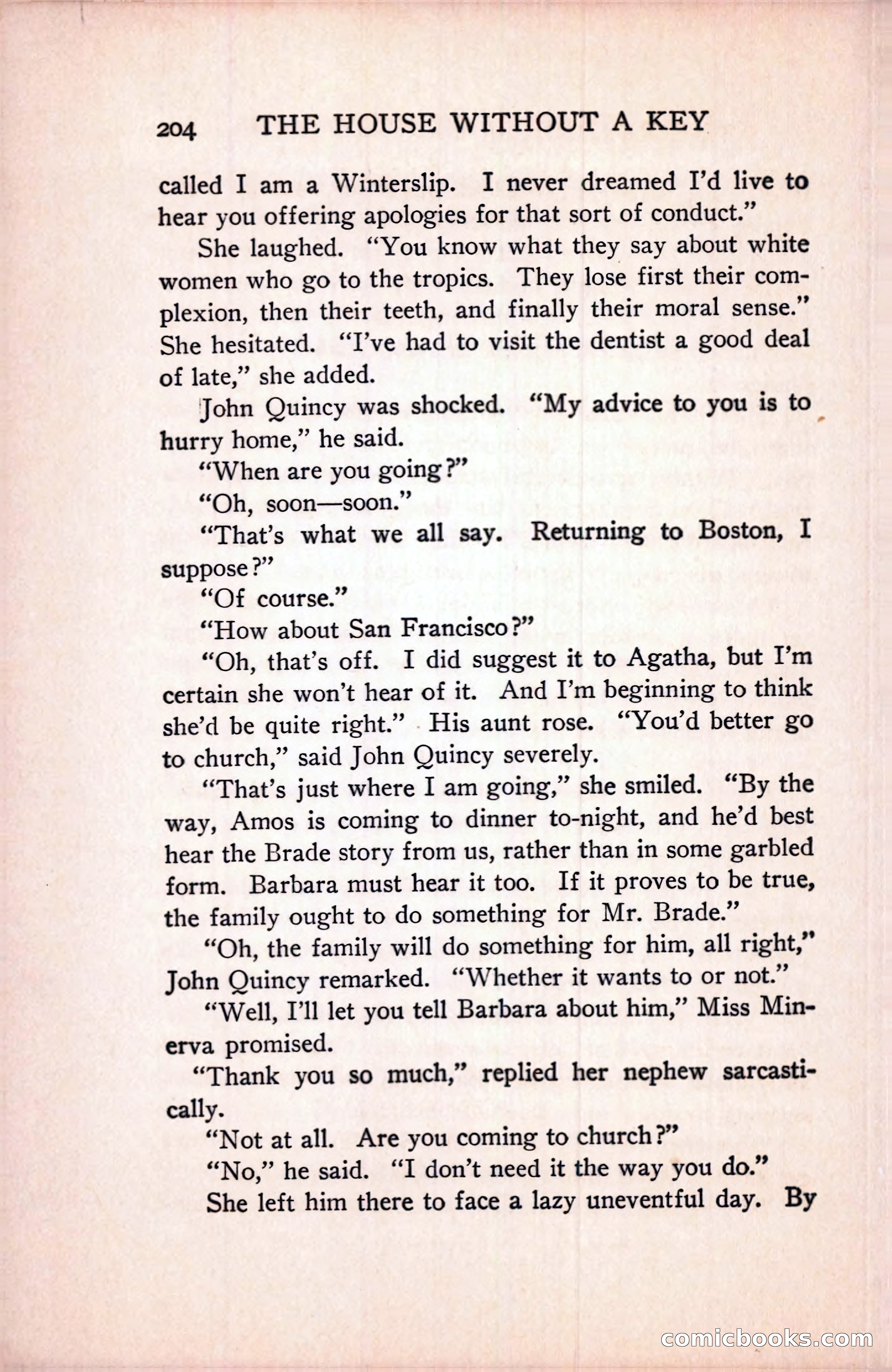 The House Without a Key — page 218 of 339