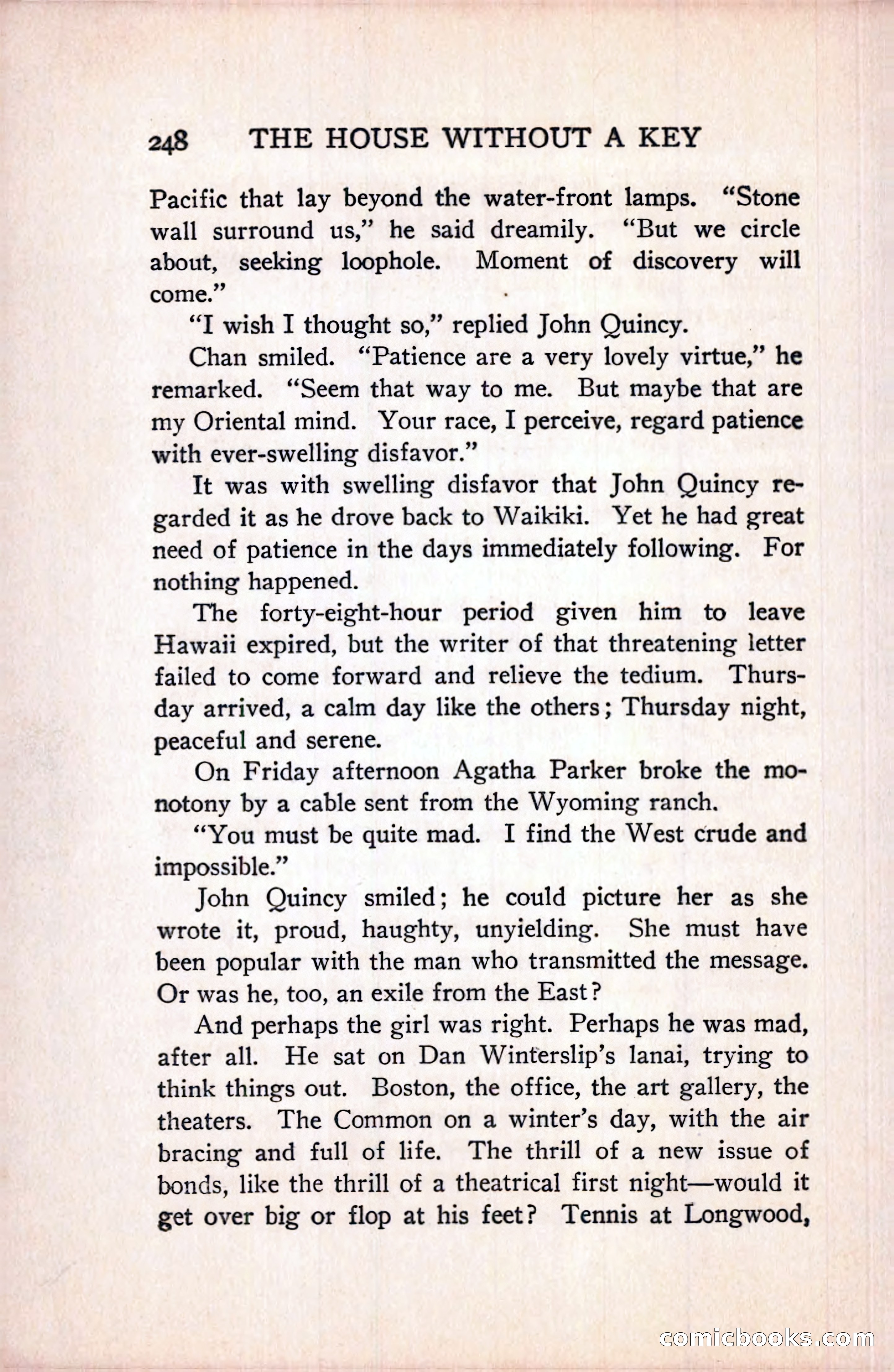 The House Without a Key — page 262 of 339