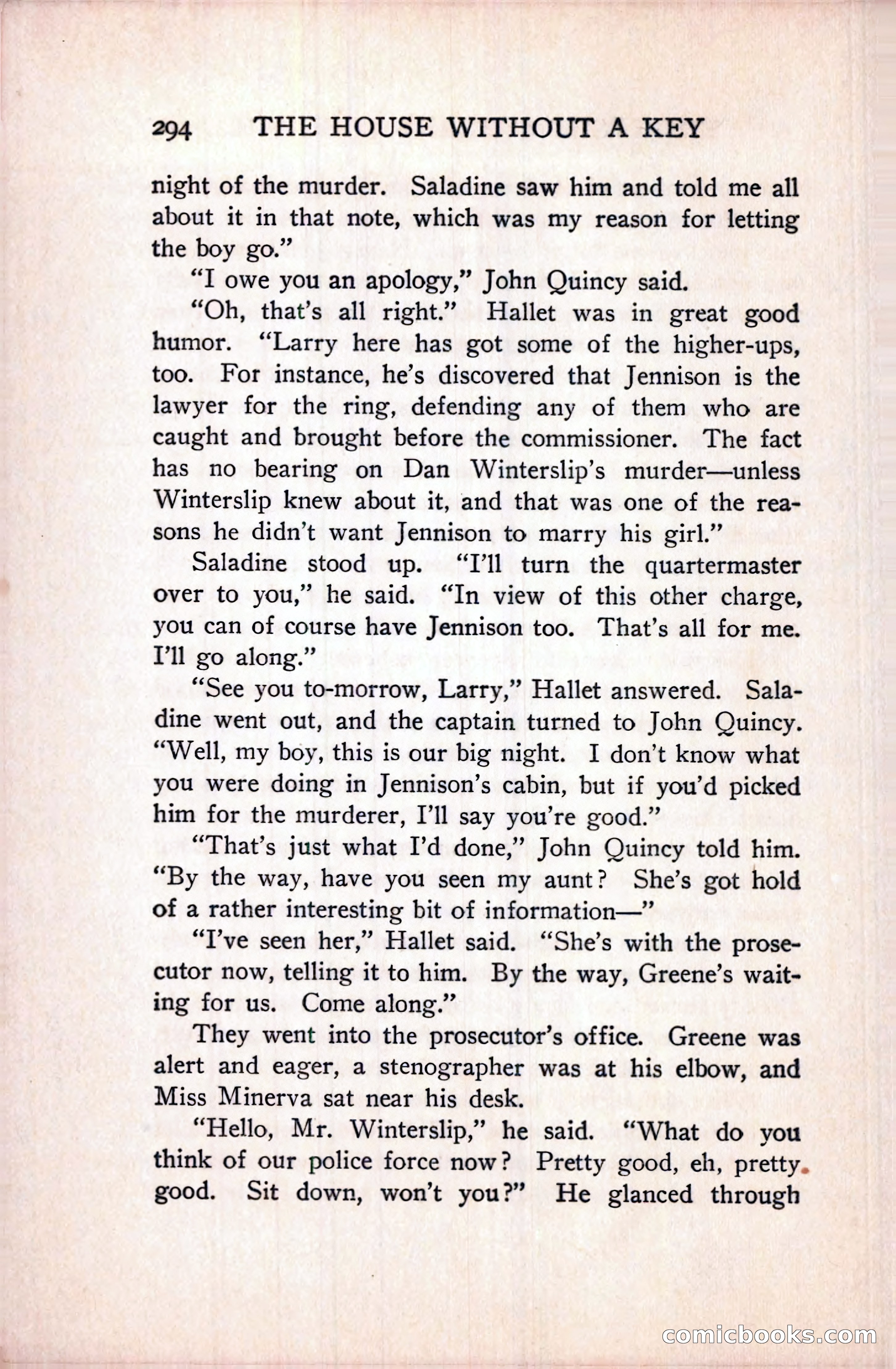 The House Without a Key — page 308 of 339