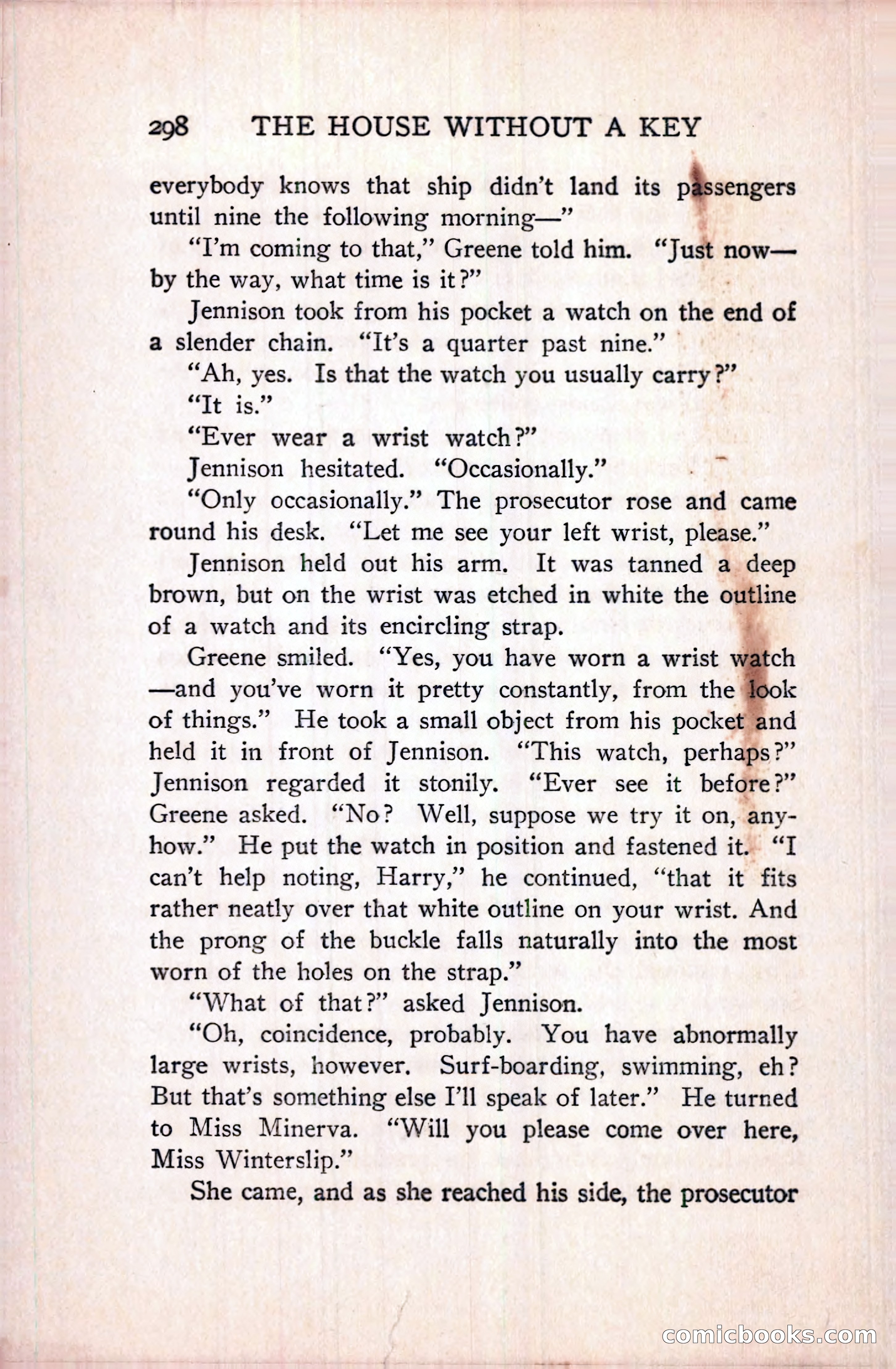 The House Without a Key — page 312 of 339