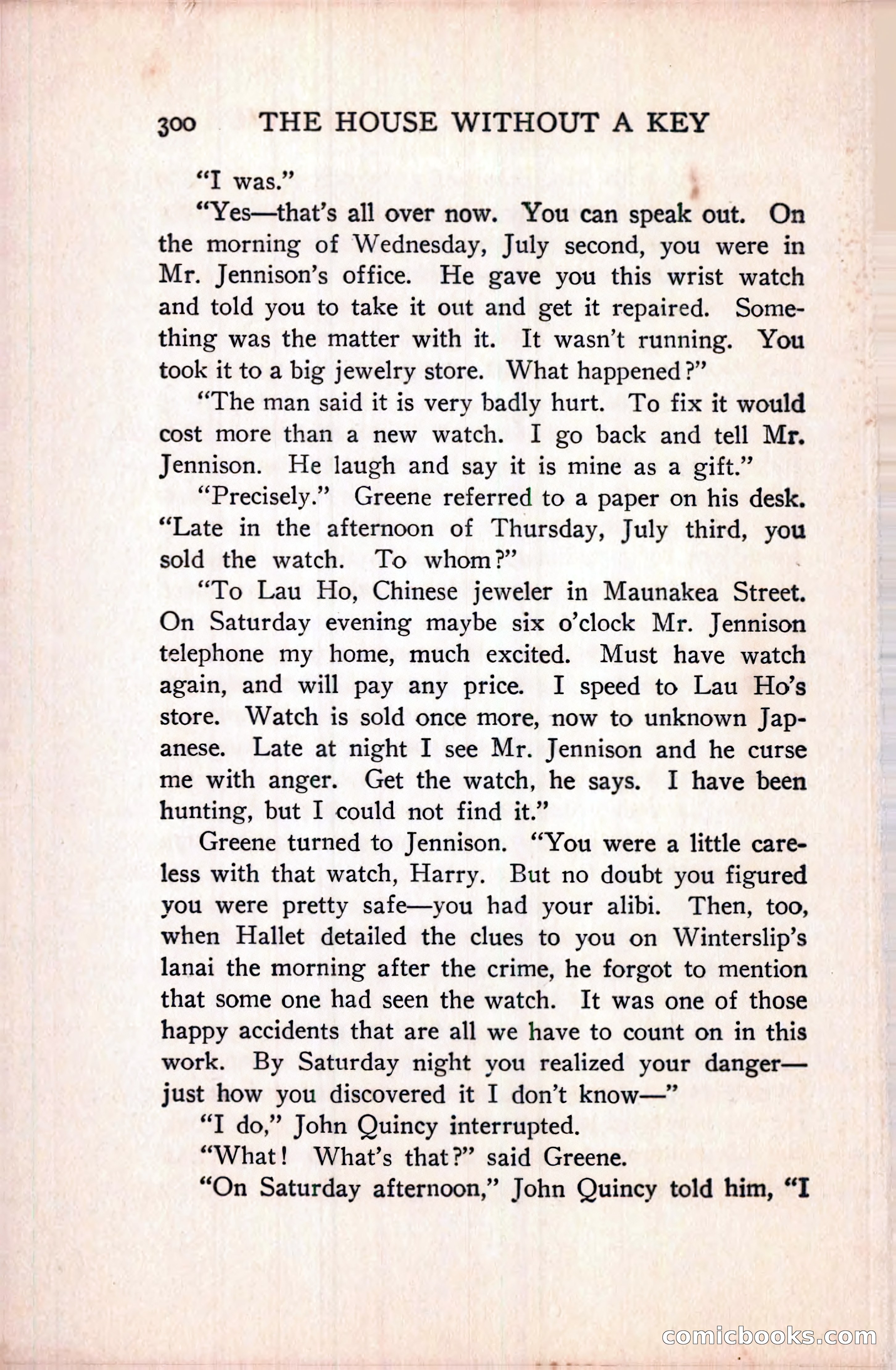 The House Without a Key — page 314 of 339