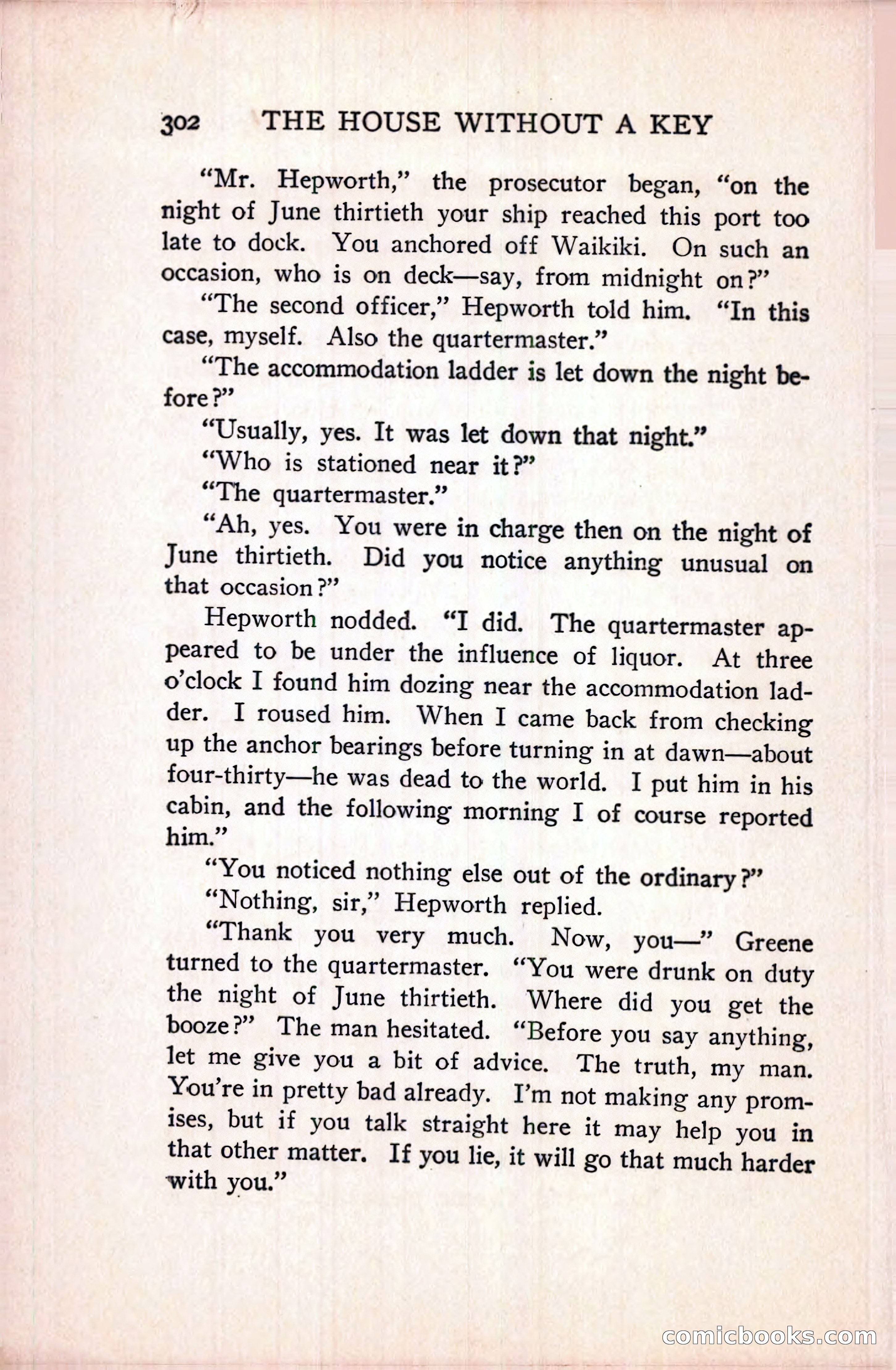 The House Without a Key — page 316 of 339