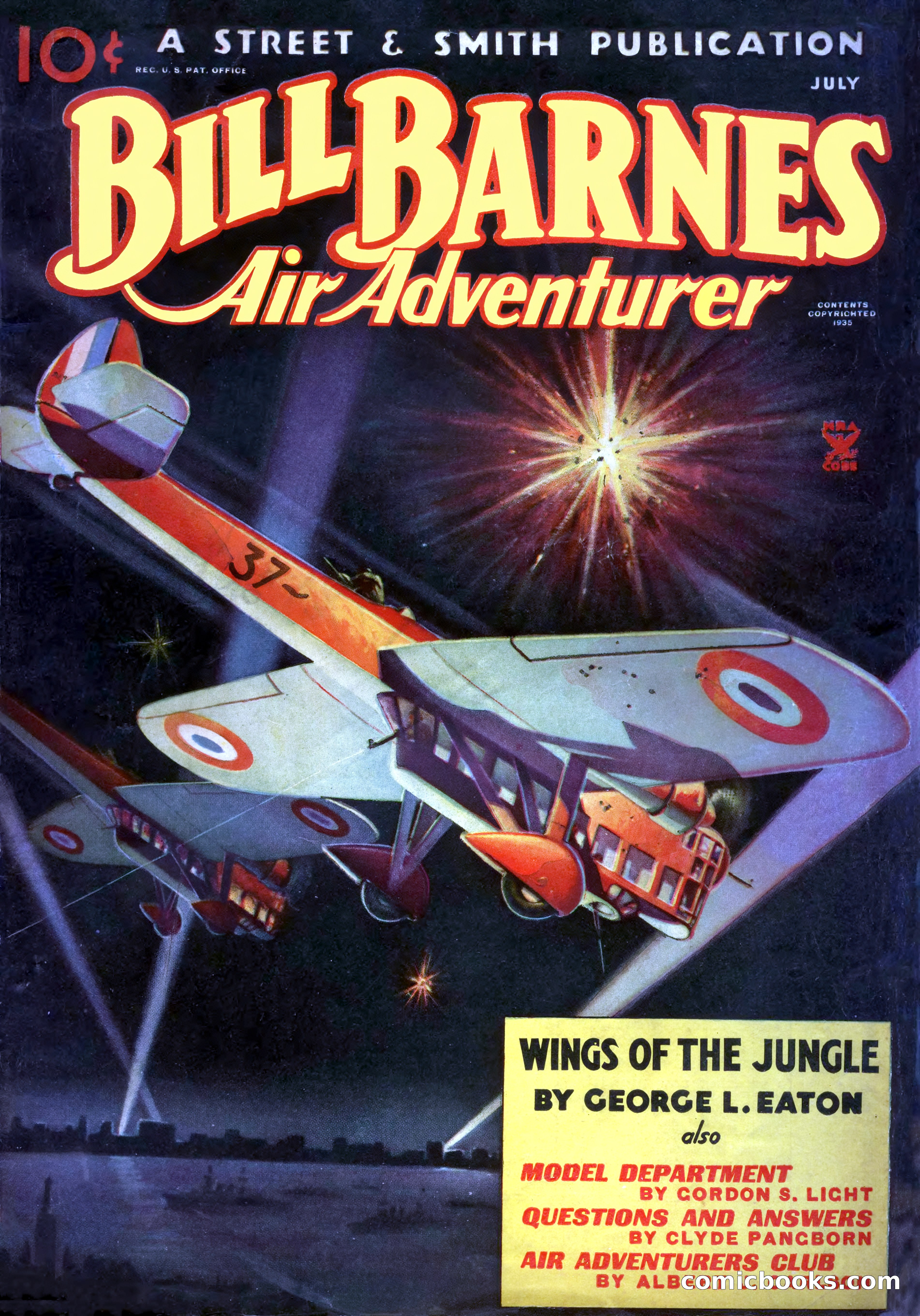 Bill Barnes Air Adventurer, July 1935