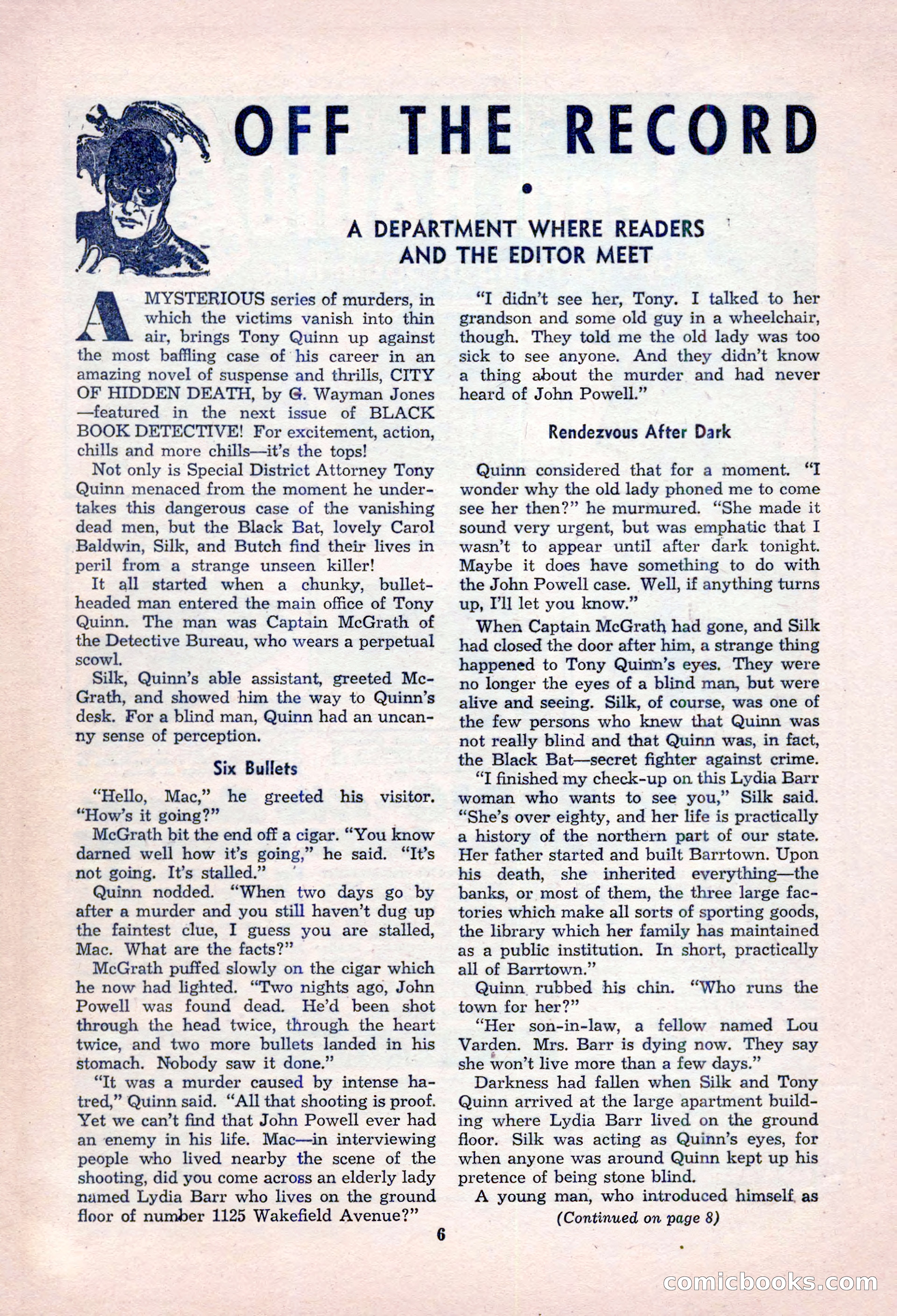 Black Book Detective, October 1947 — page 6 of 116