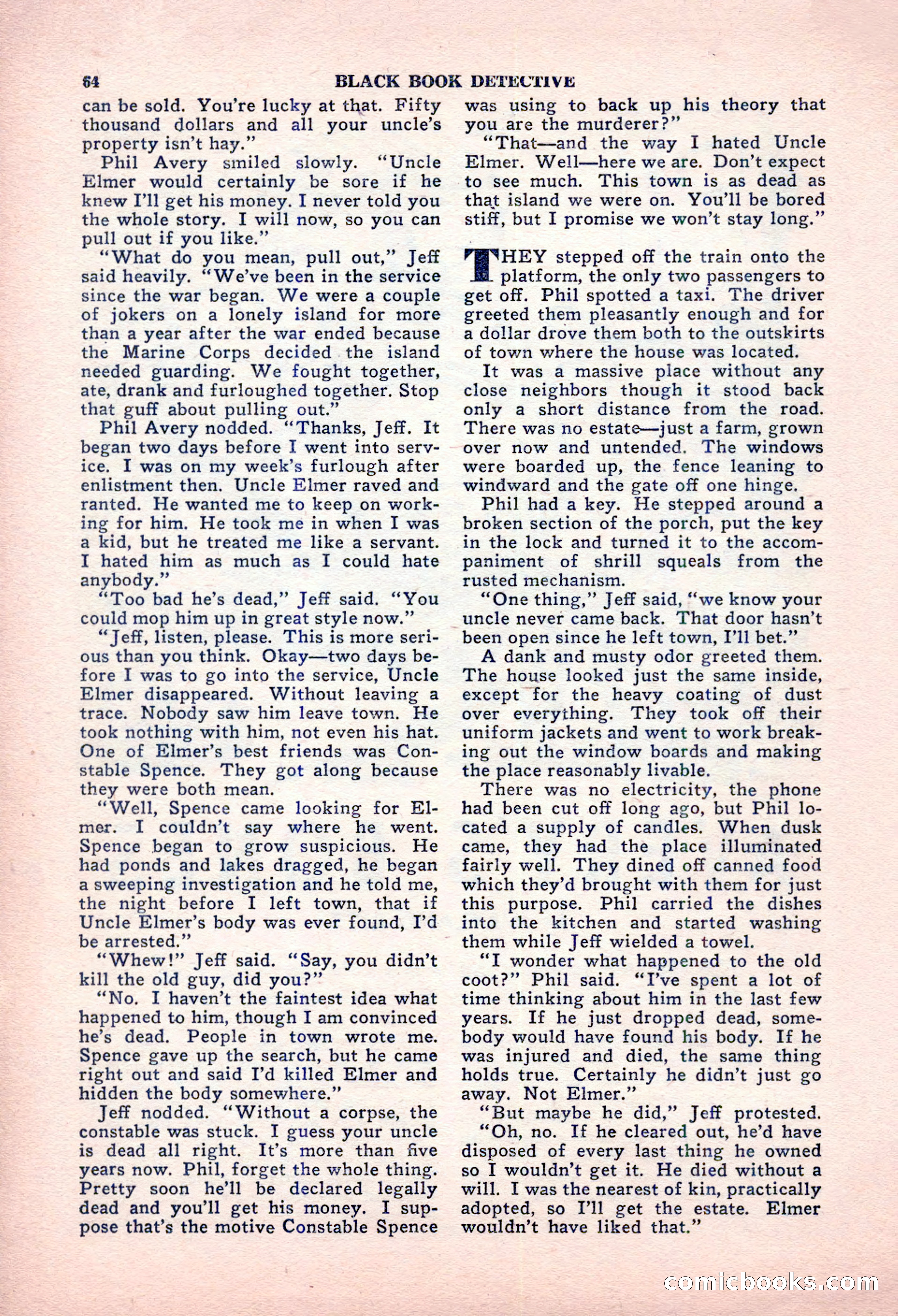 Black Book Detective, October 1947 — page 64 of 116