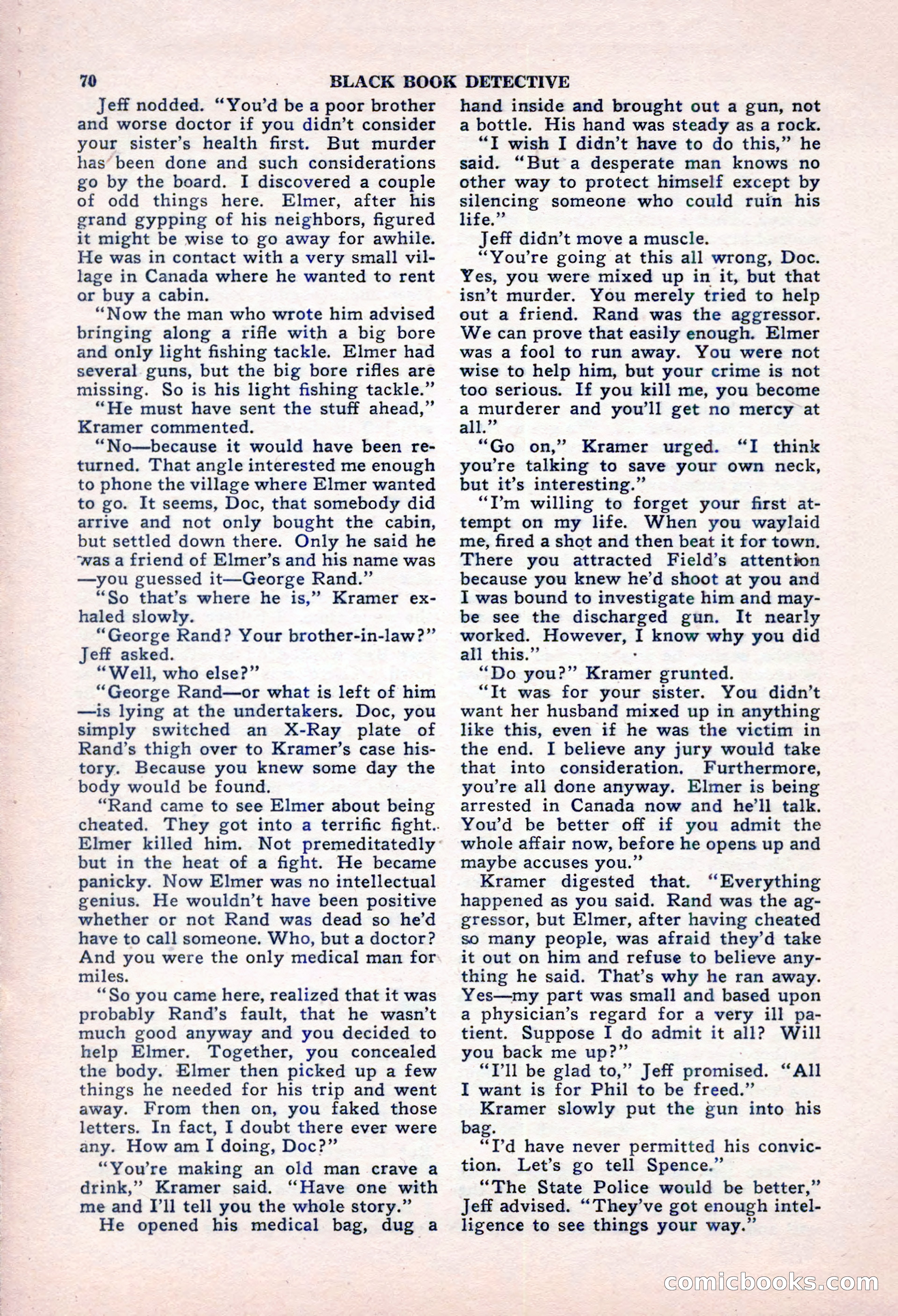 Black Book Detective, October 1947 — page 70 of 116
