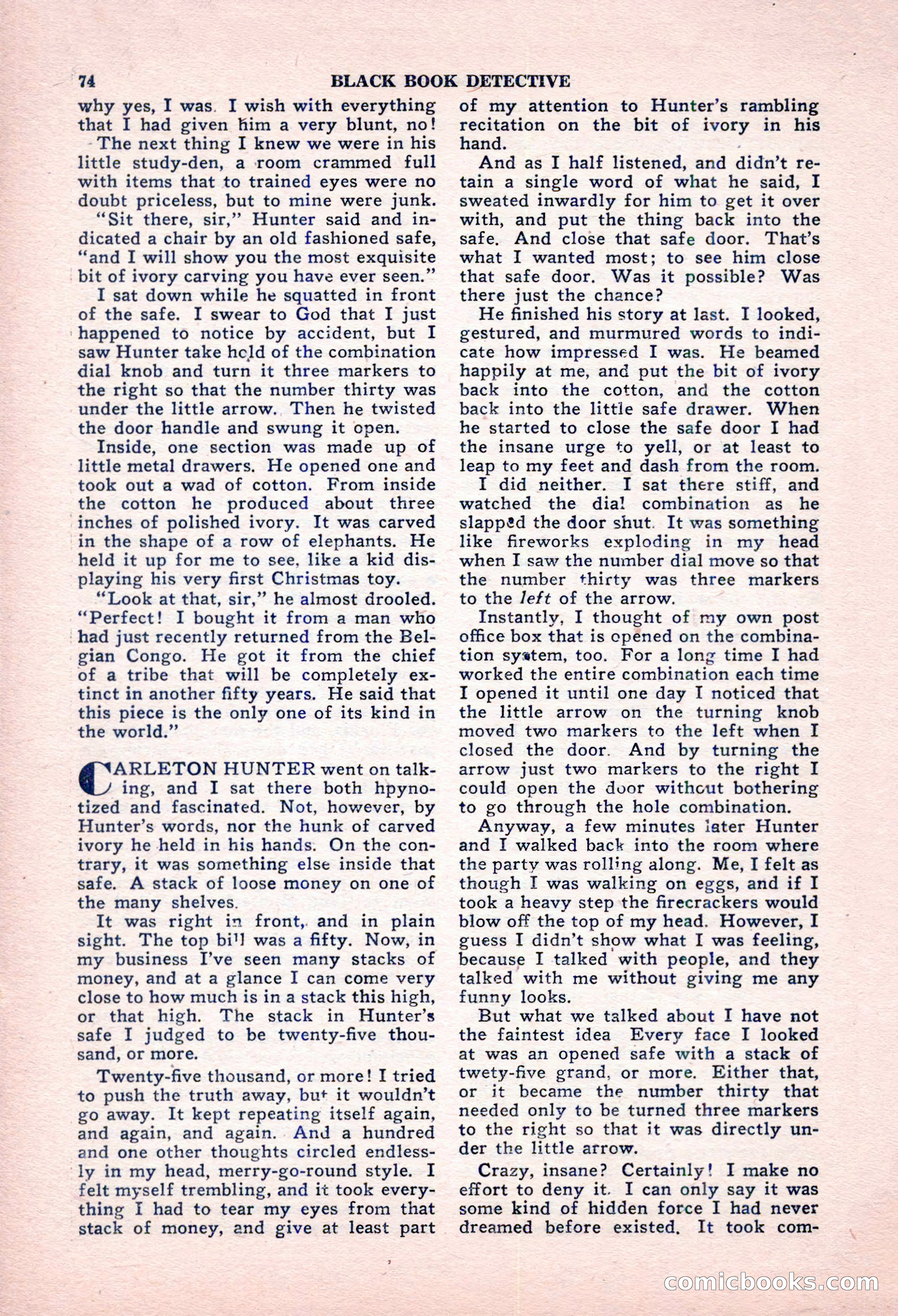 Black Book Detective, October 1947 — page 74 of 116