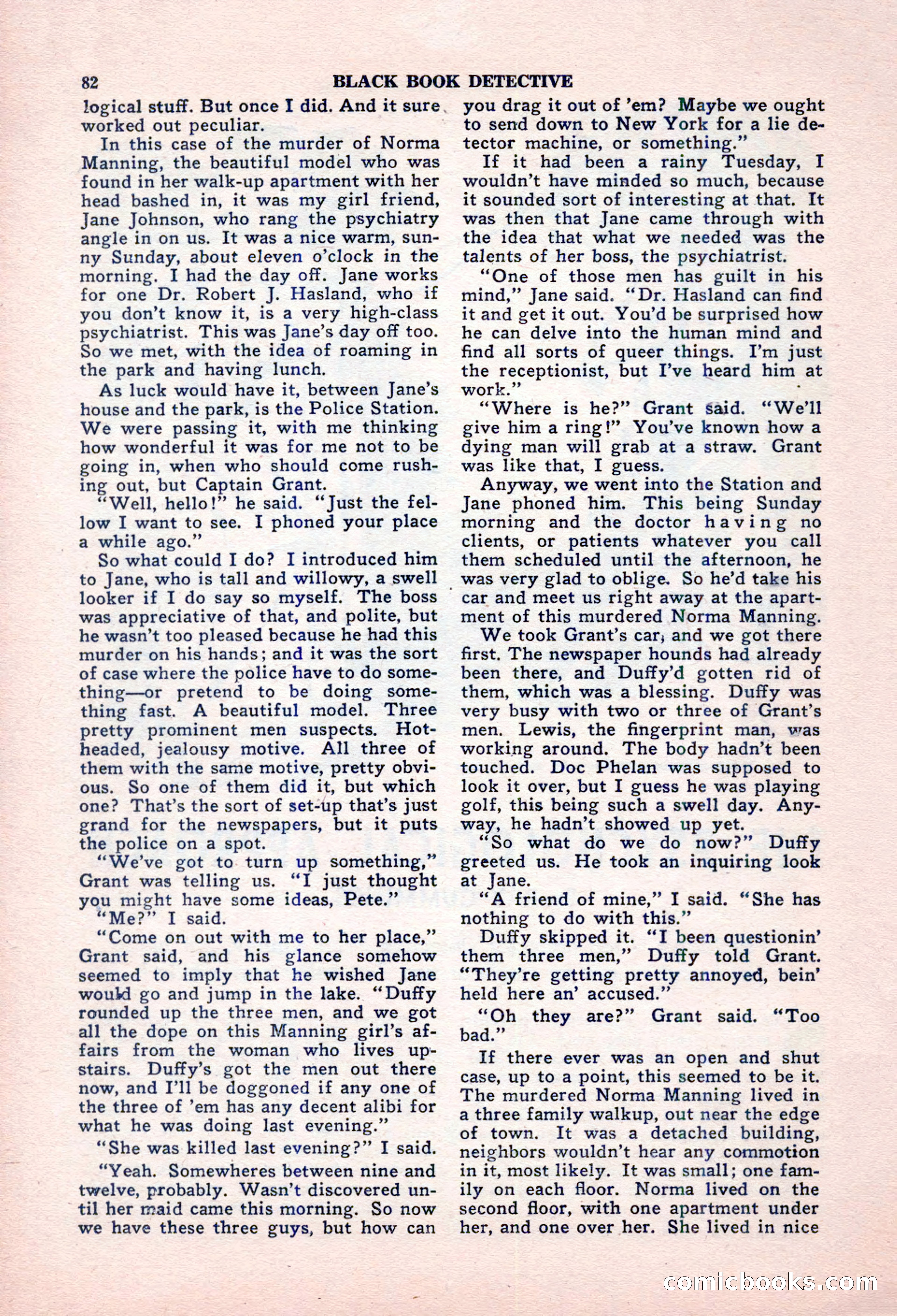 Black Book Detective, October 1947 — page 82 of 116