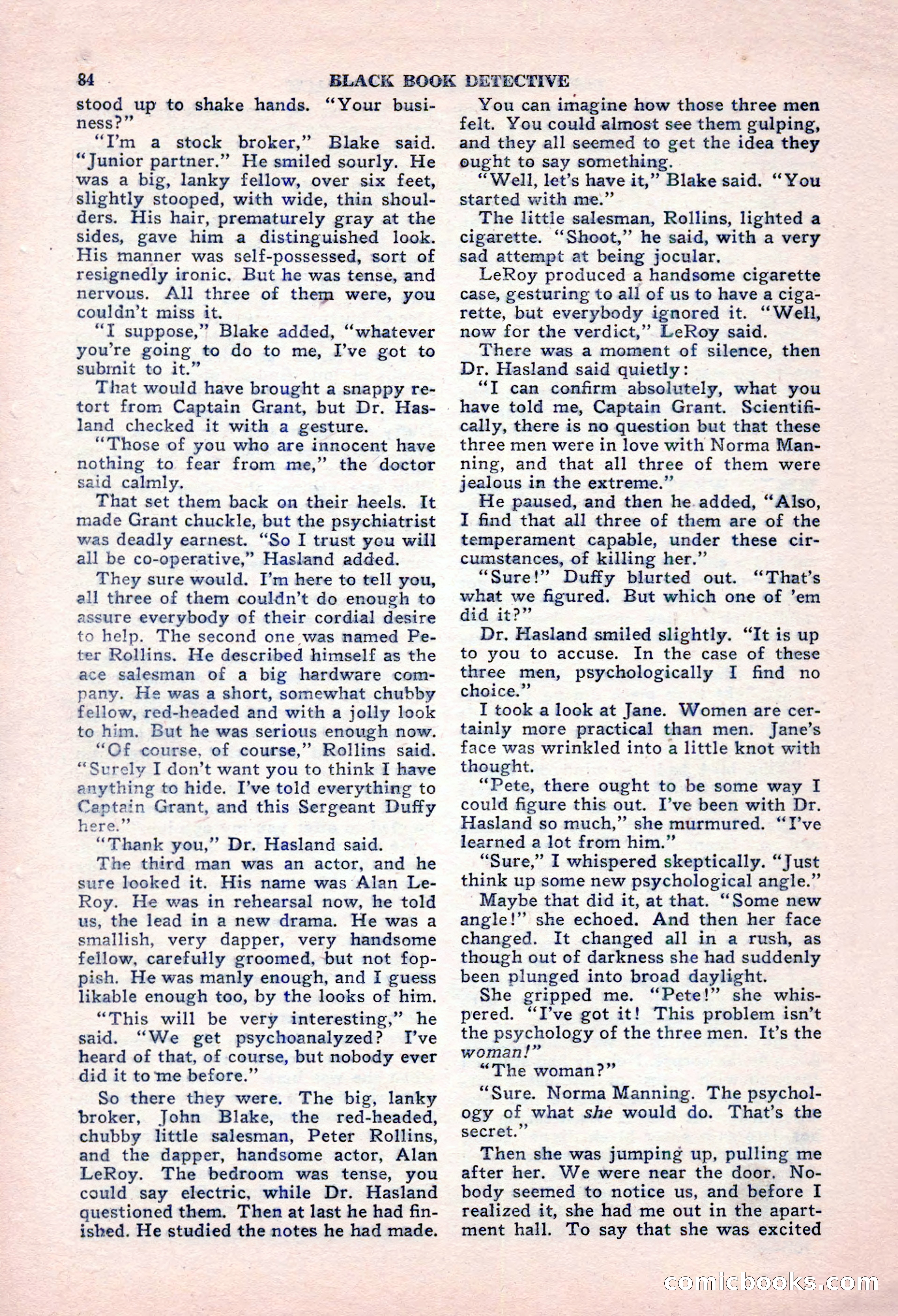 Black Book Detective, October 1947 — page 84 of 116