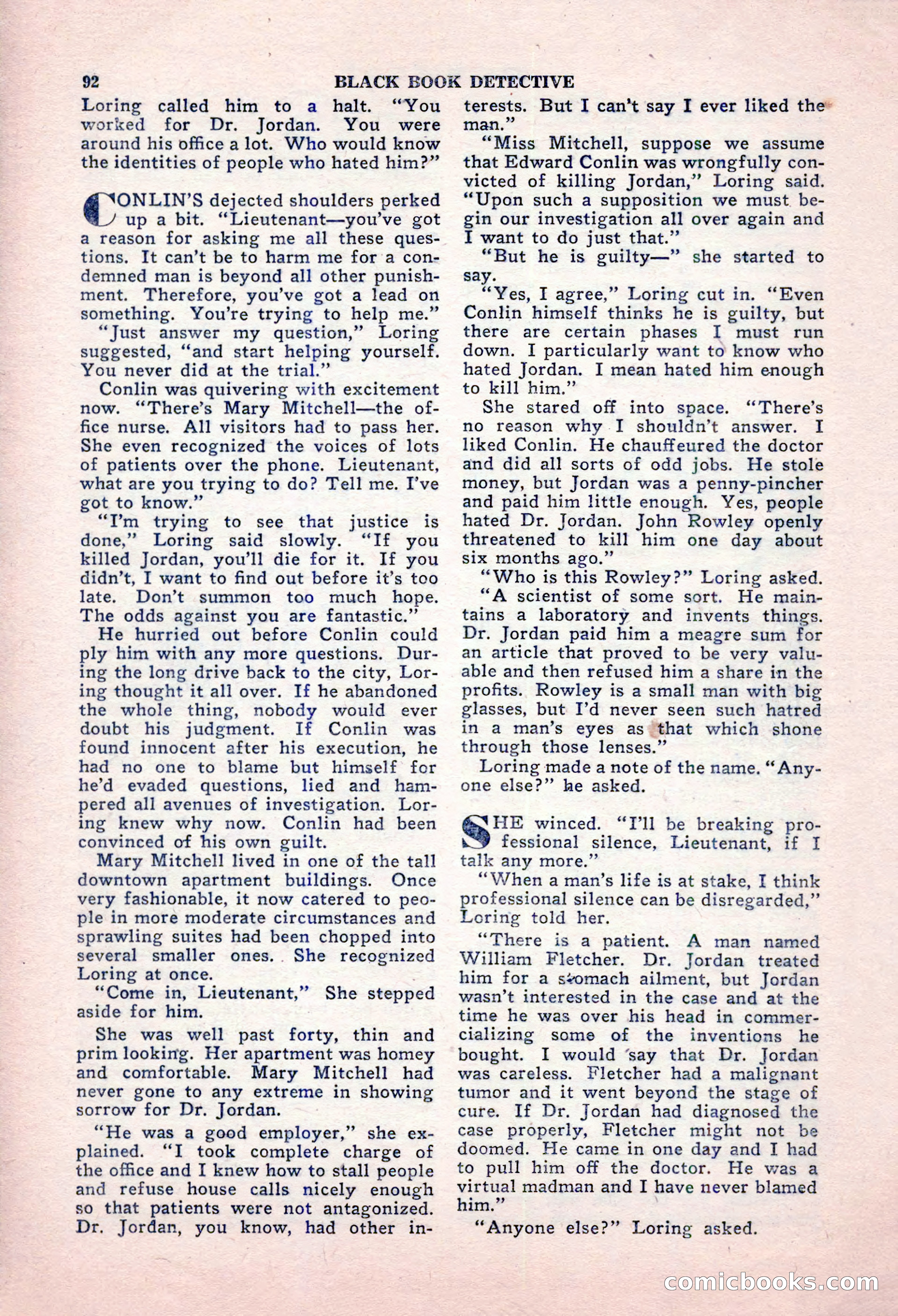 Black Book Detective, October 1947 — page 92 of 116