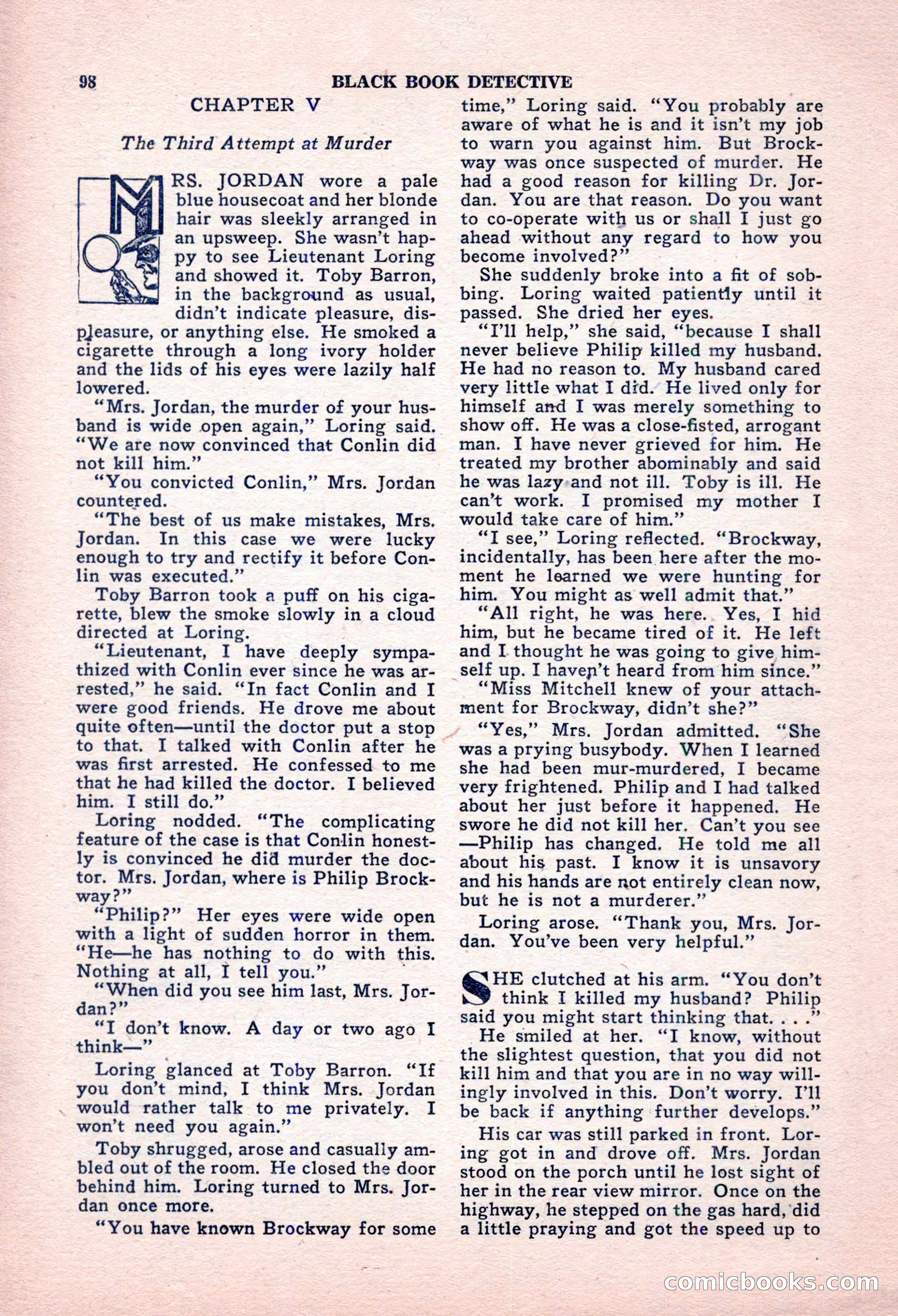 Black Book Detective, October 1947 — page 98 of 116