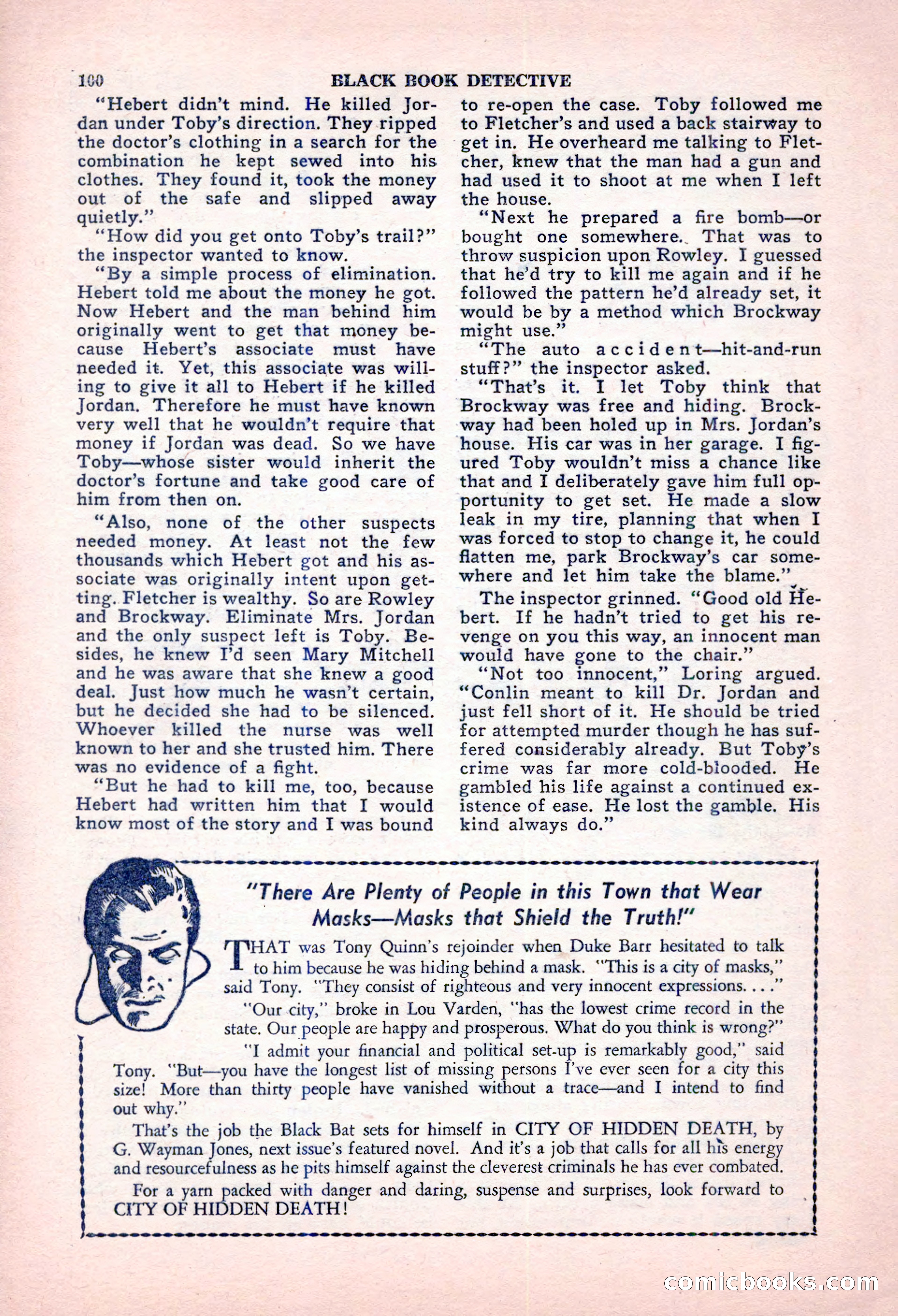 Black Book Detective, October 1947 — page 100 of 116