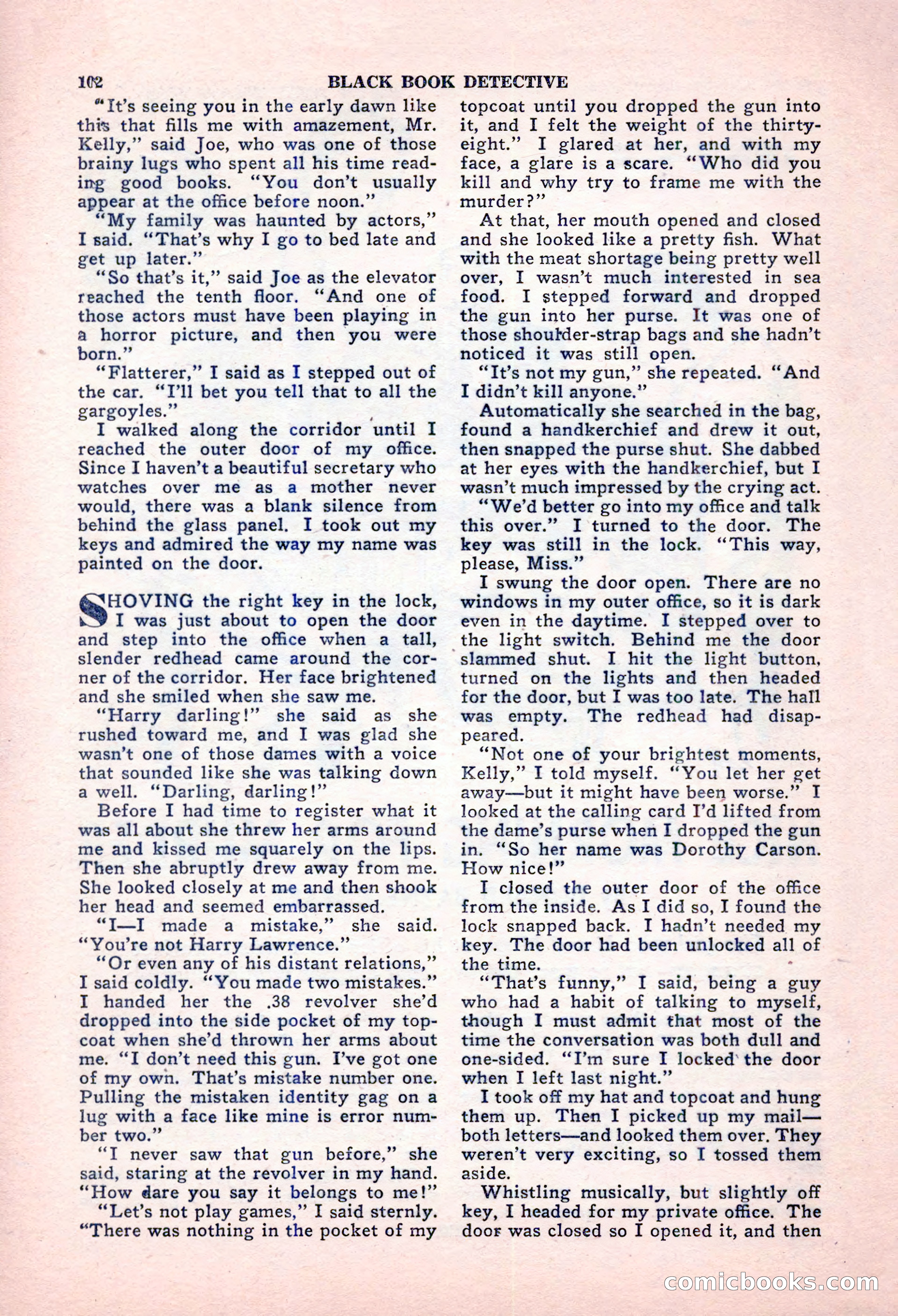 Black Book Detective, October 1947 — page 102 of 116