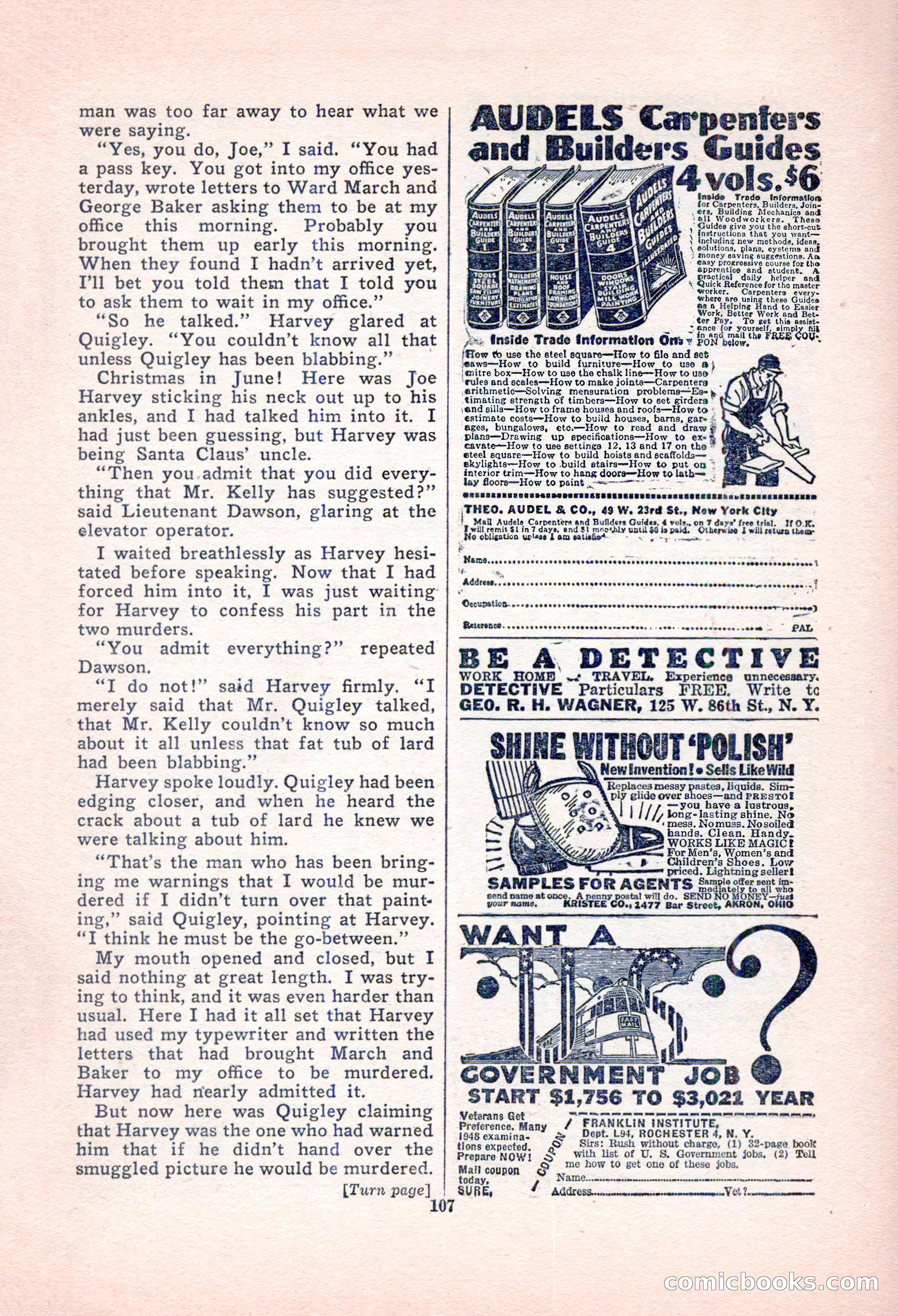 Black Book Detective, October 1947 — page 107 of 116