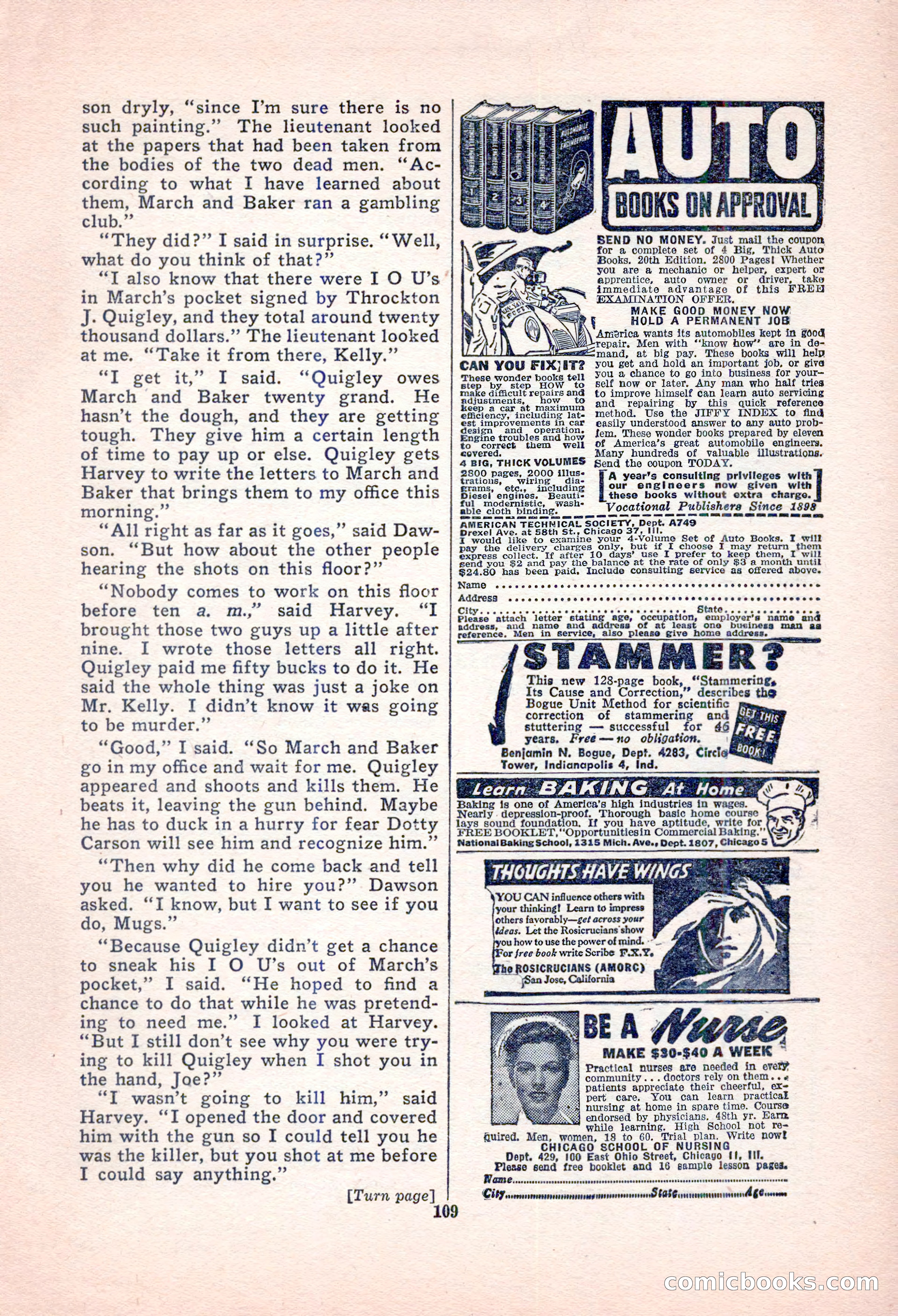 Black Book Detective, October 1947 — page 109 of 116