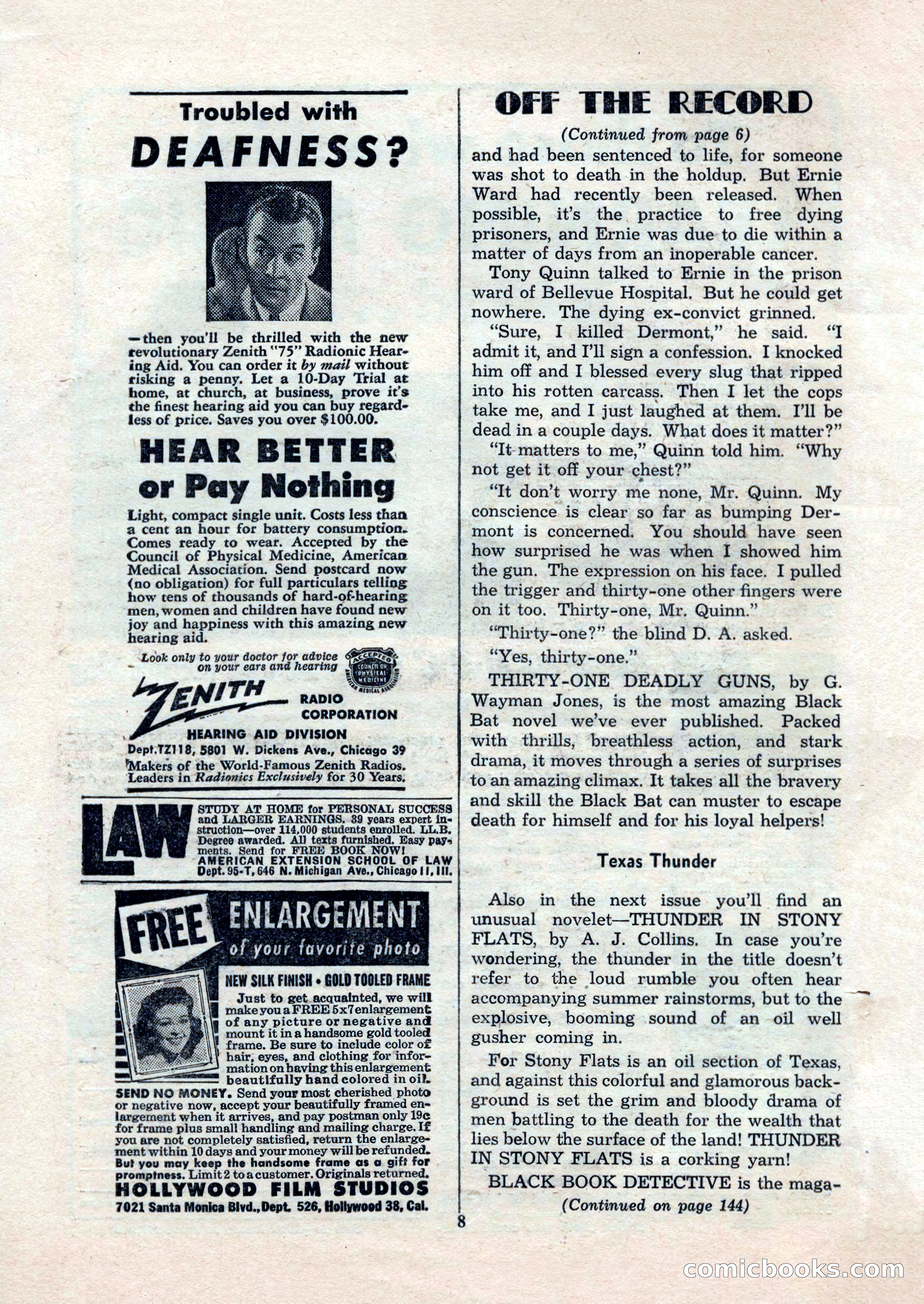 Black Book Detective, November 1948 — page 8 of 148