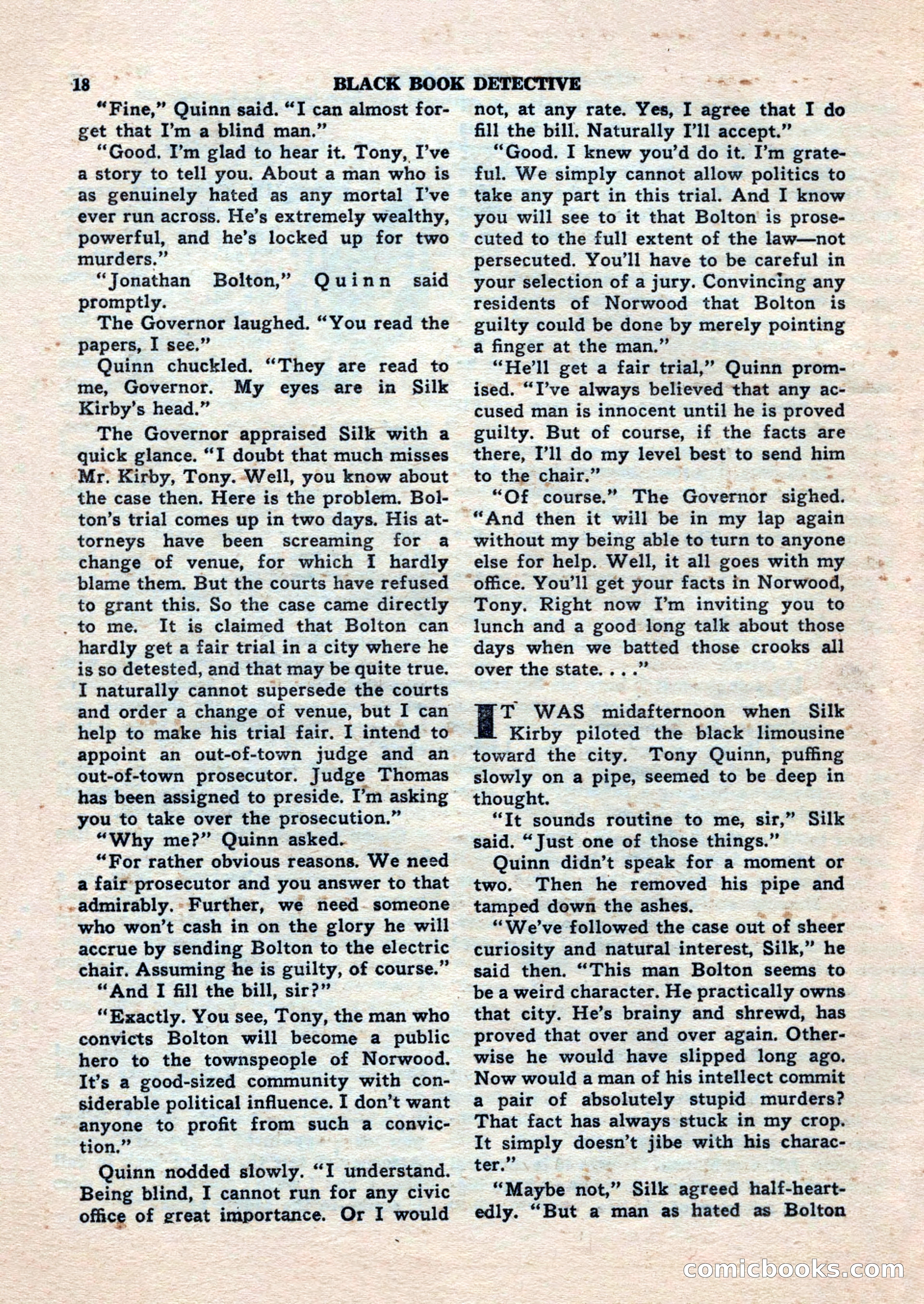 Black Book Detective, November 1948 — page 18 of 148