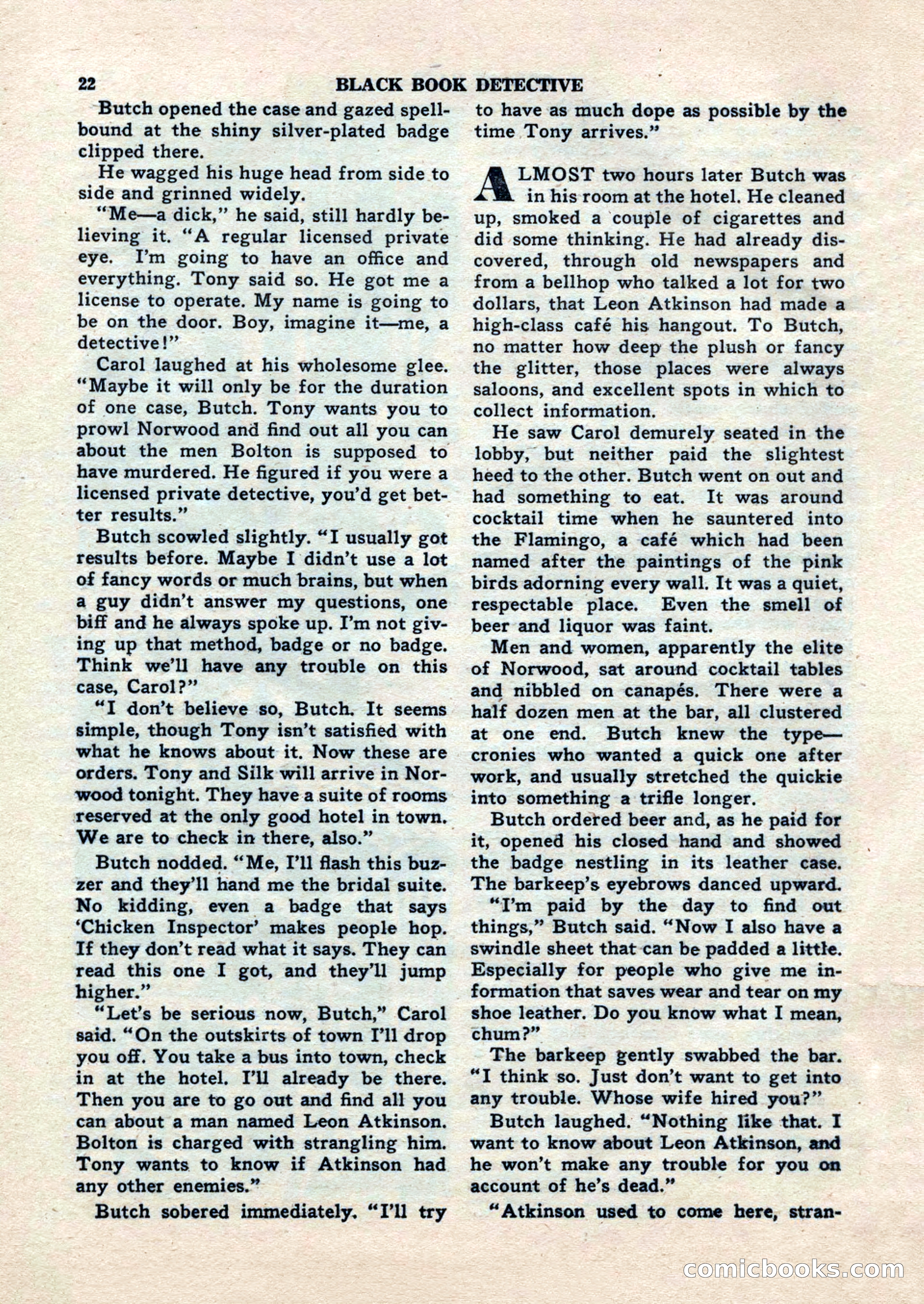 Black Book Detective, November 1948 — page 22 of 148