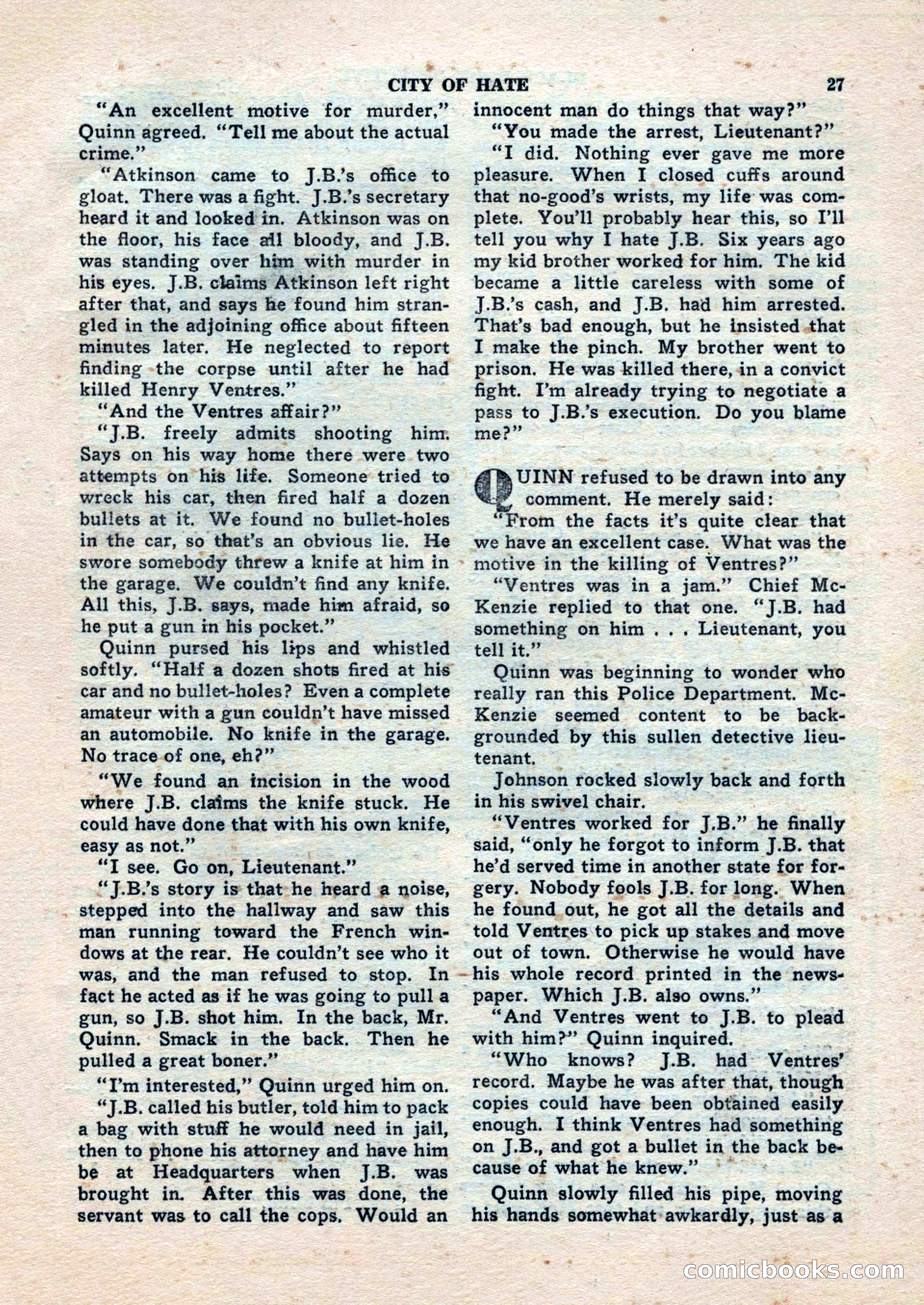 Black Book Detective, November 1948 — page 27 of 148