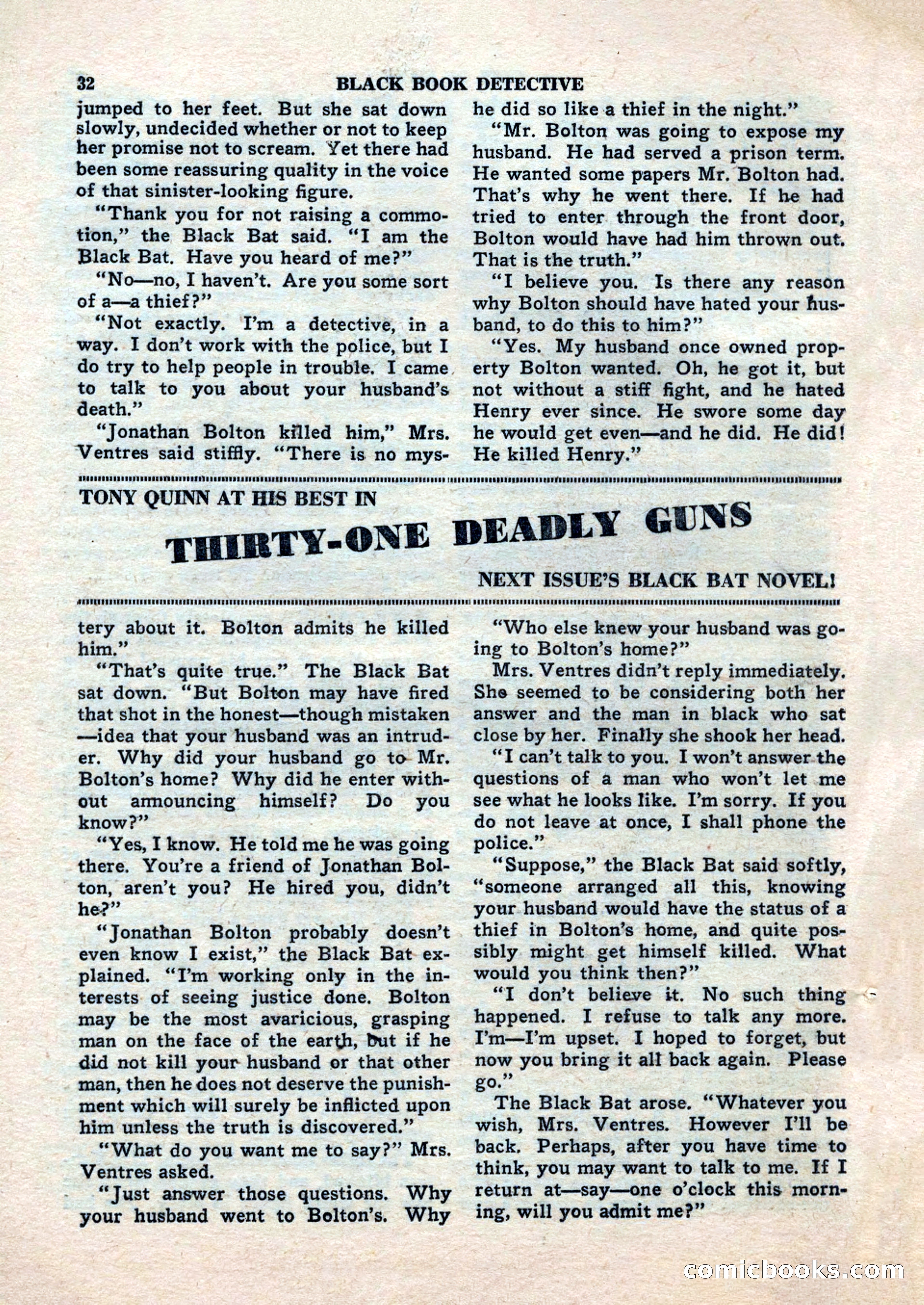 Black Book Detective, November 1948 — page 32 of 148