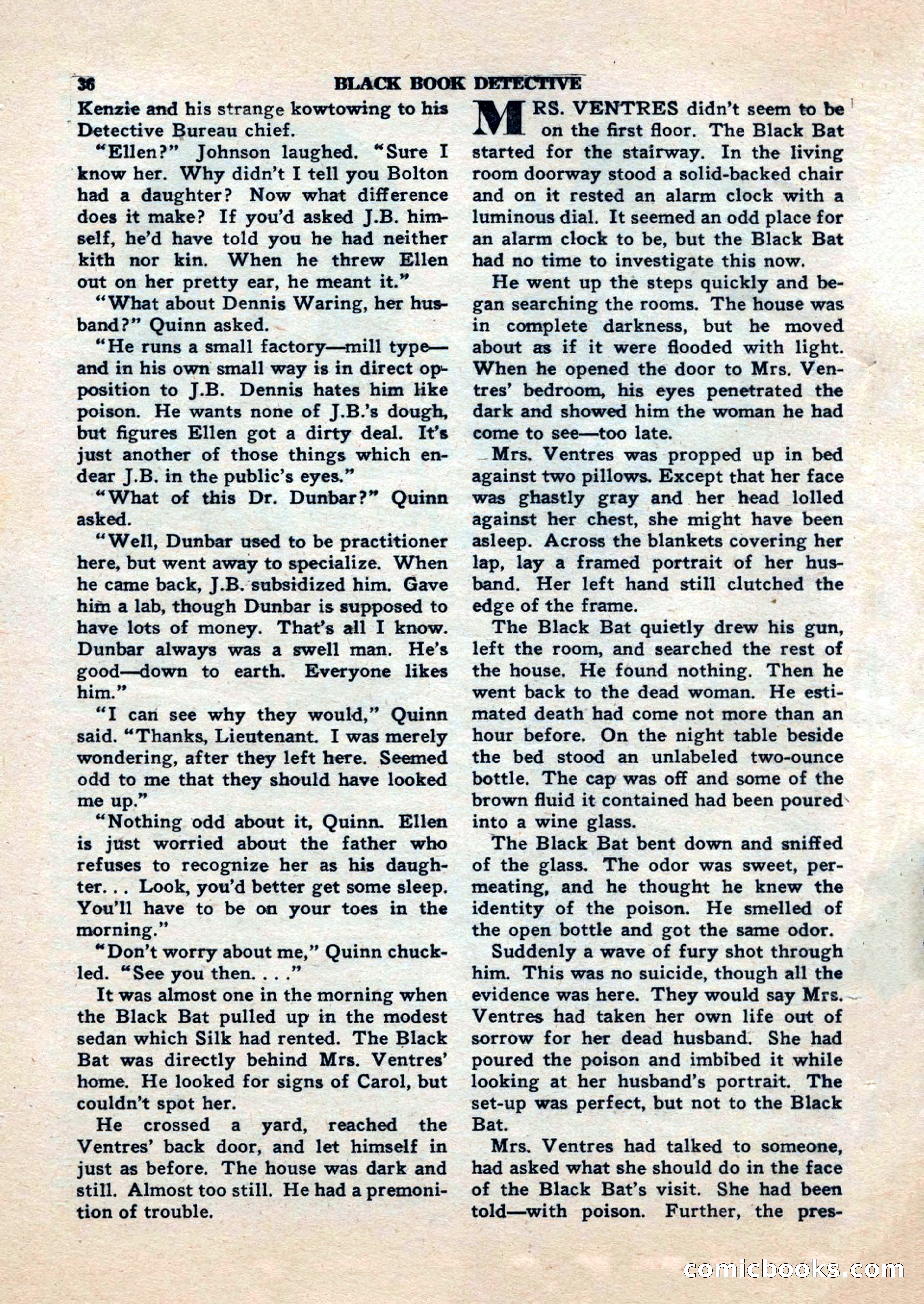 Black Book Detective, November 1948 — page 36 of 148