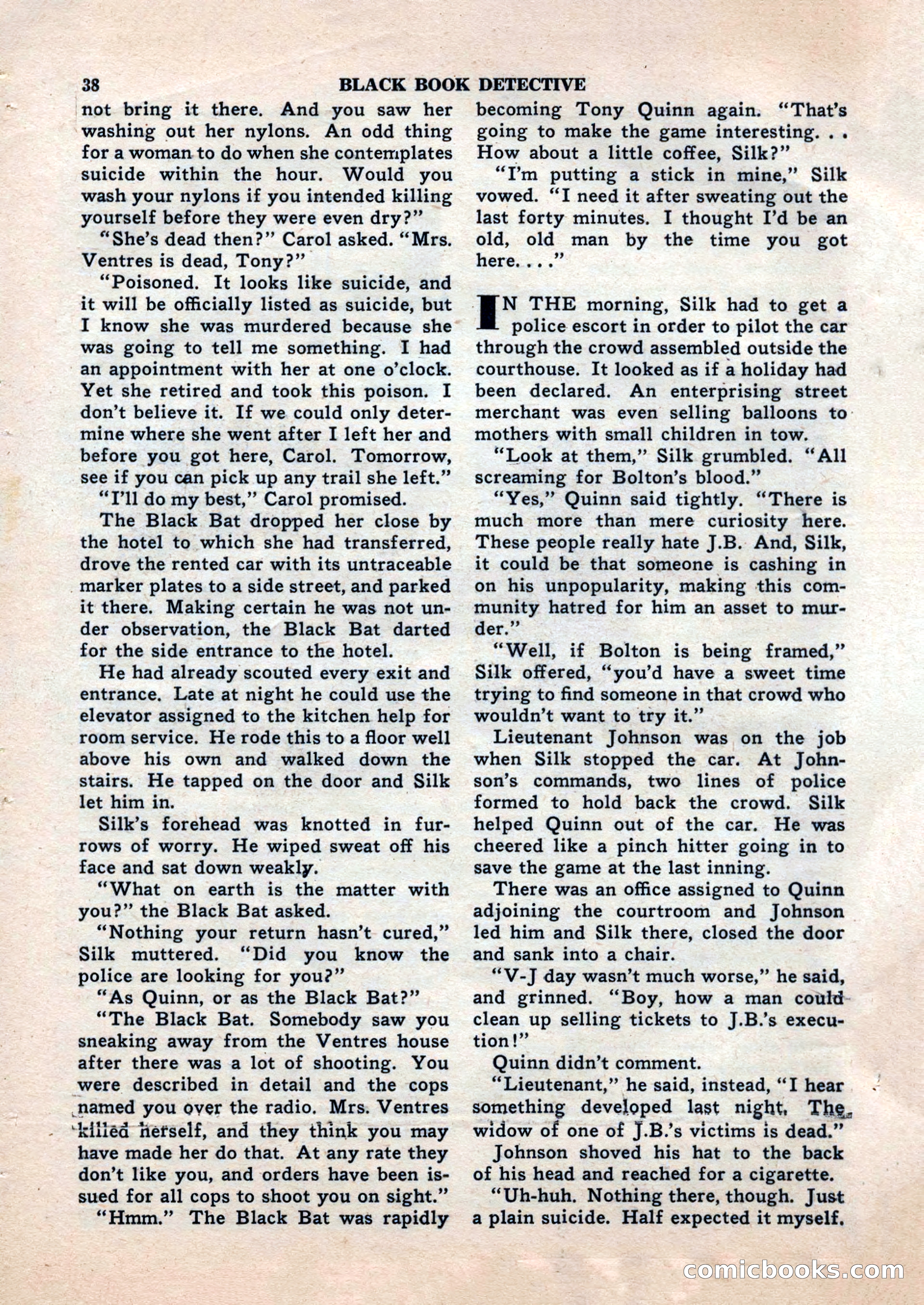 Black Book Detective, November 1948 — page 38 of 148