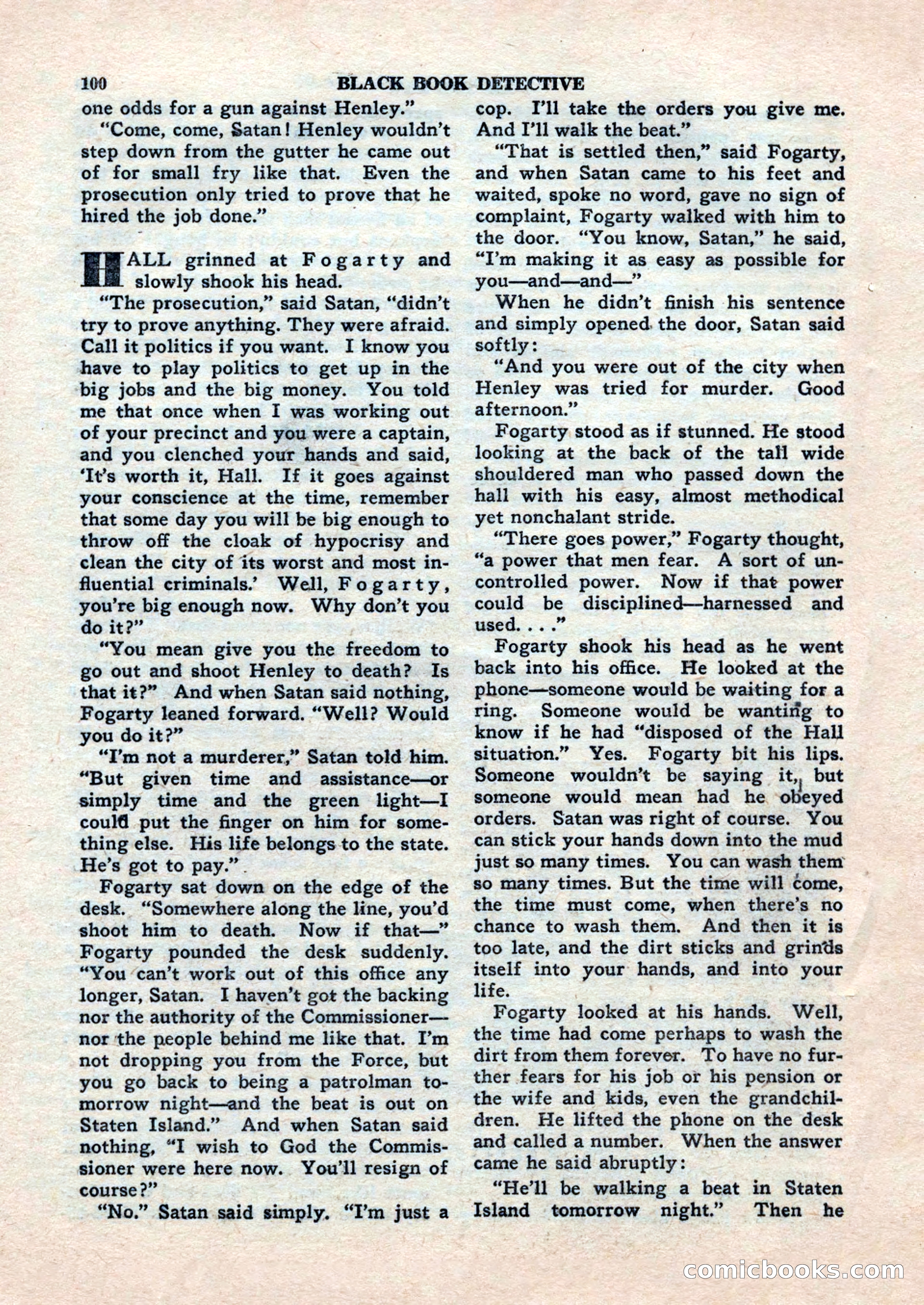 Black Book Detective, November 1948 — page 100 of 148
