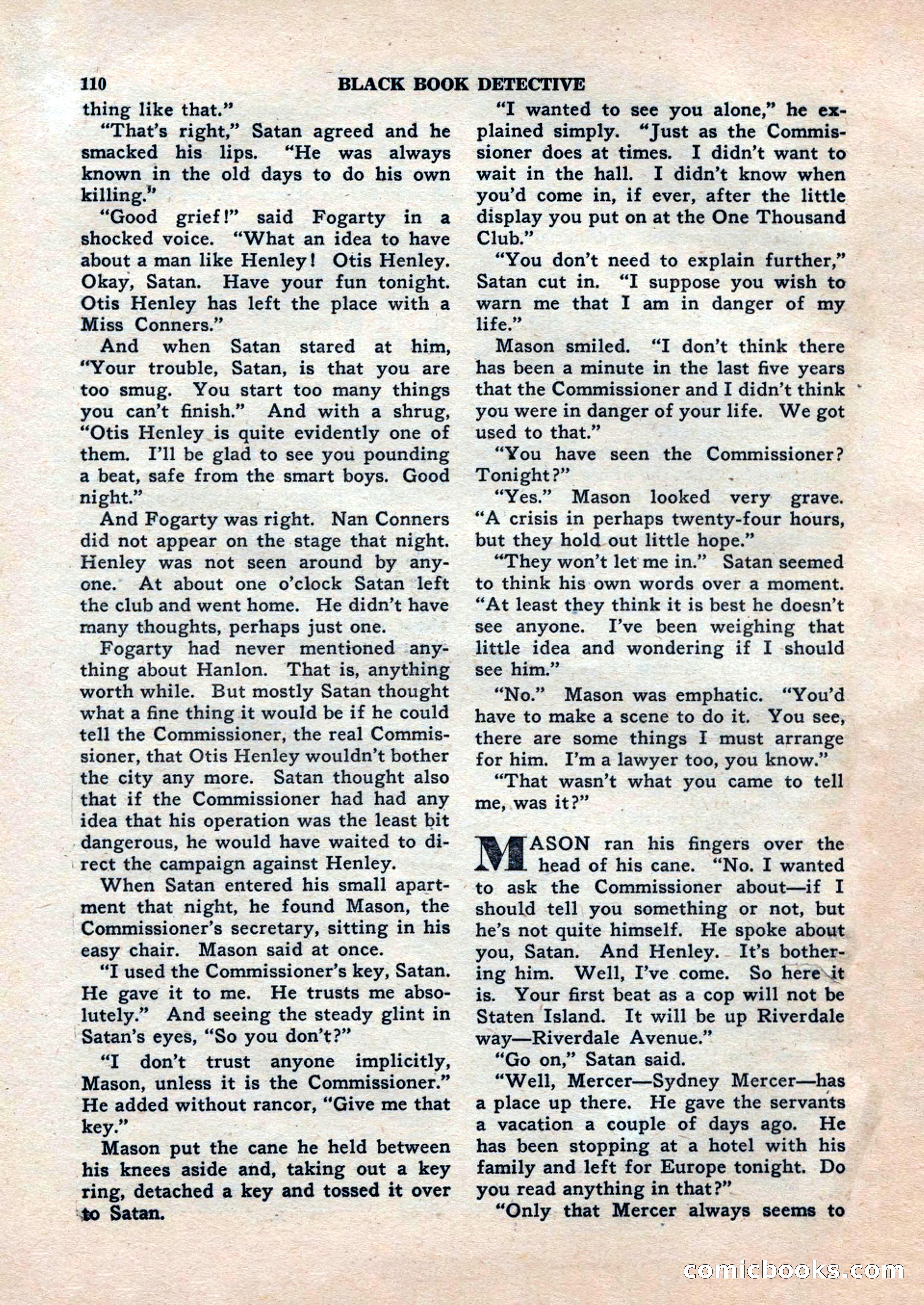 Black Book Detective, November 1948 — page 110 of 148