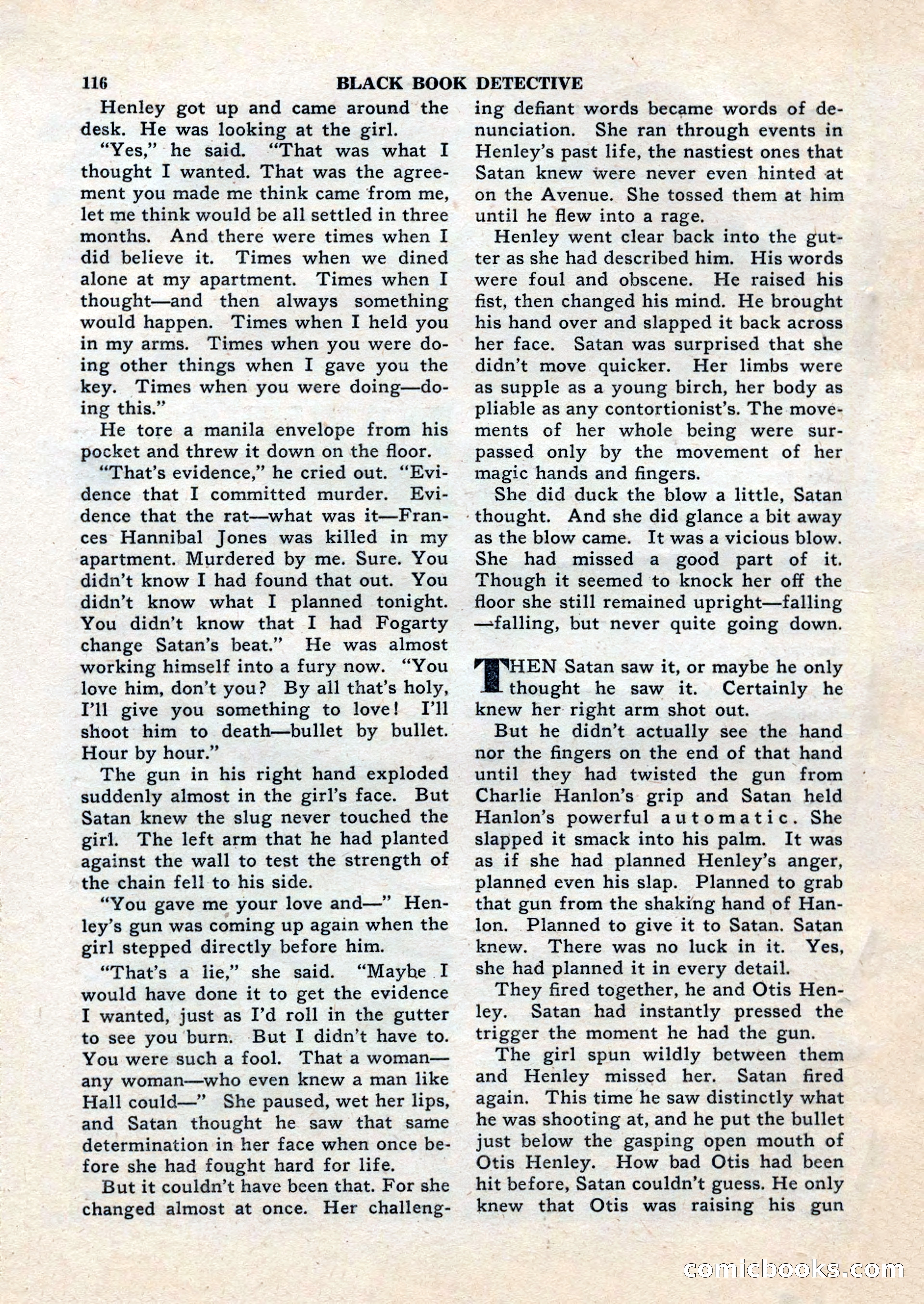 Black Book Detective, November 1948 — page 116 of 148