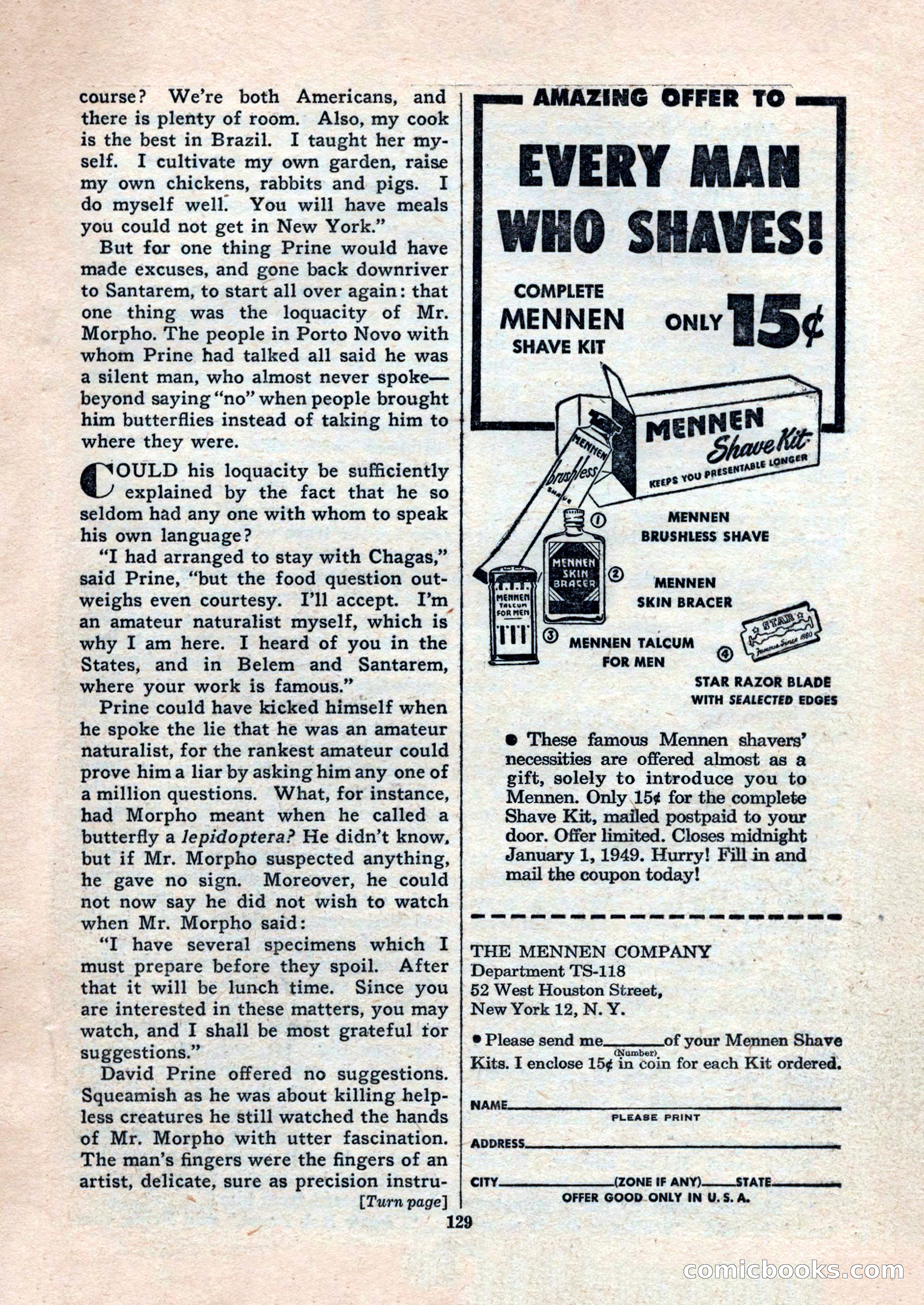 Black Book Detective, November 1948 — page 129 of 148